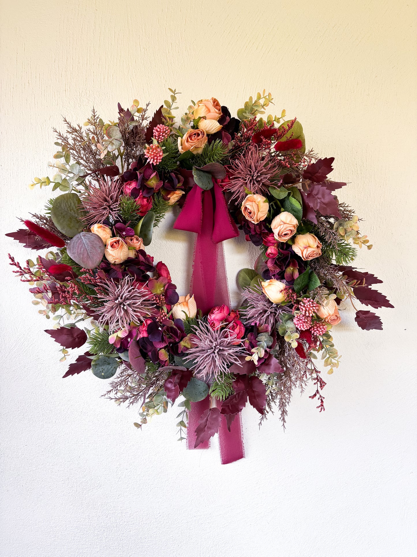 Autumn Burgundy Wreath