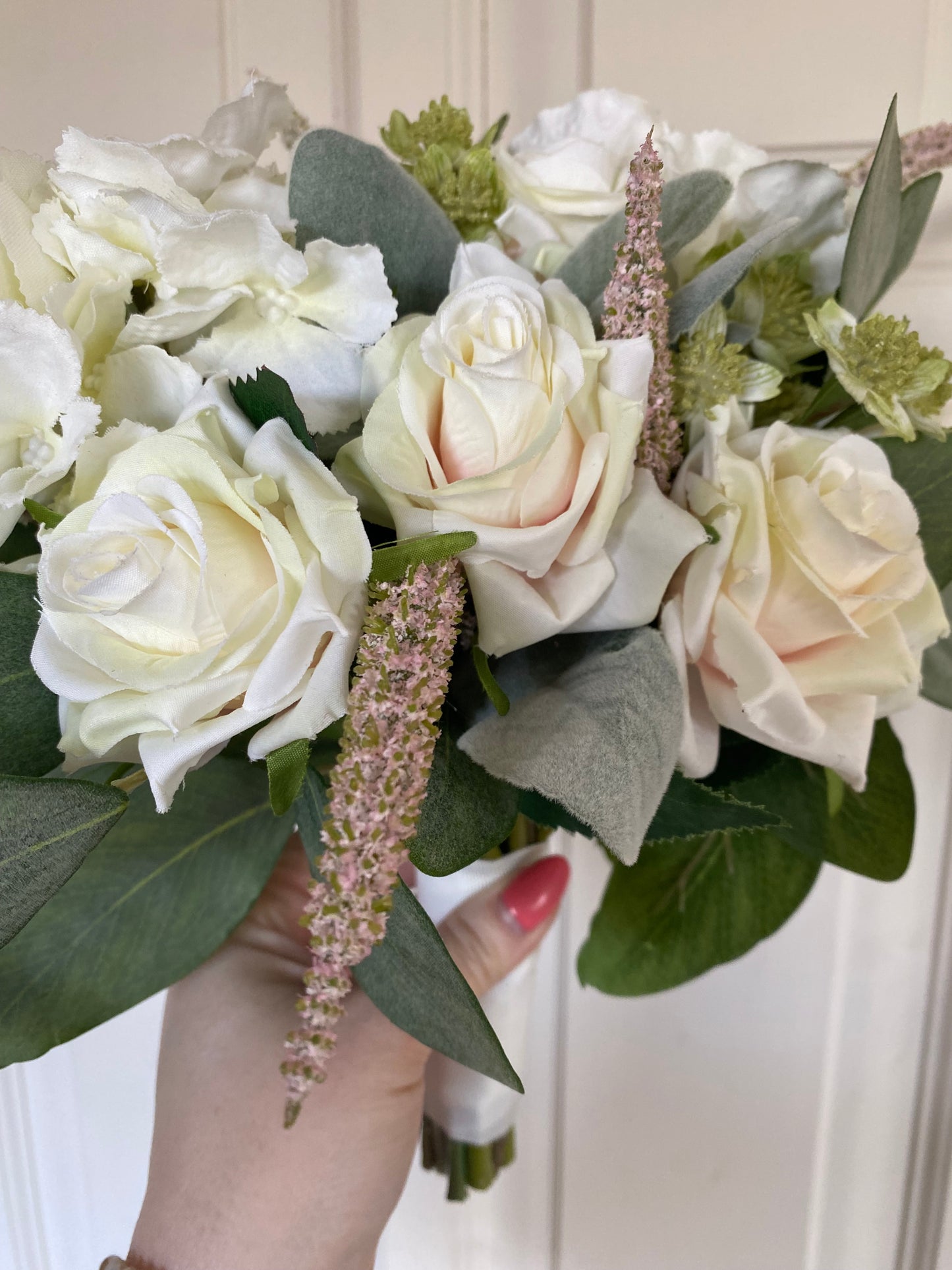 Ivory & Pale Pink Wedding Bouquet