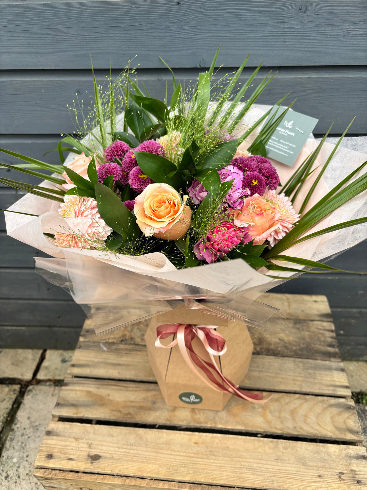 Coral & Plum Bouquet