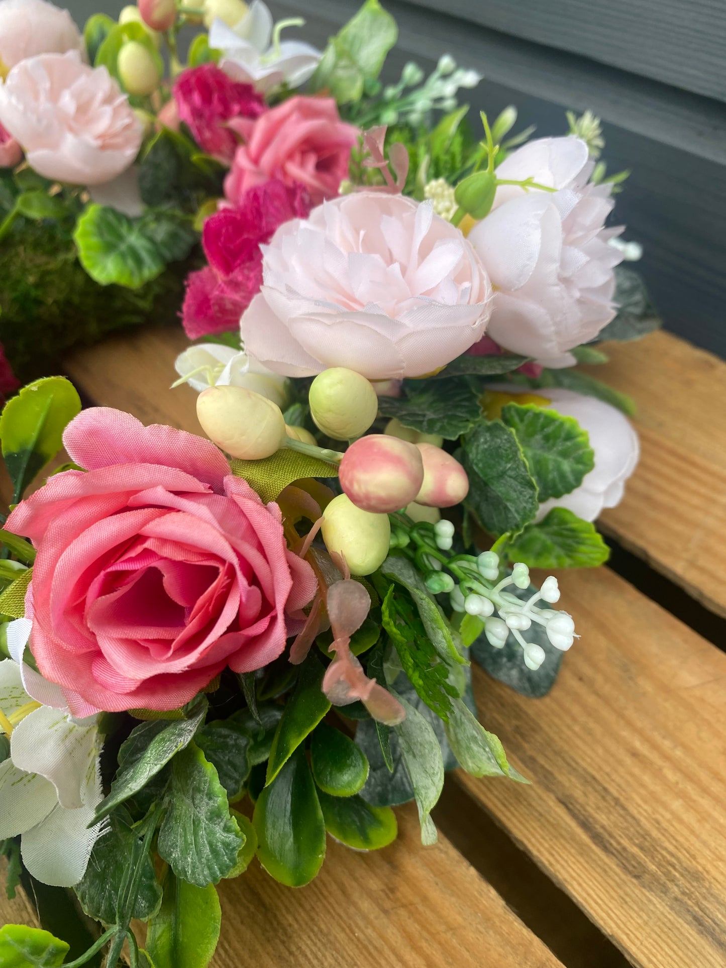 Pink Floral Centrepiece Wreath