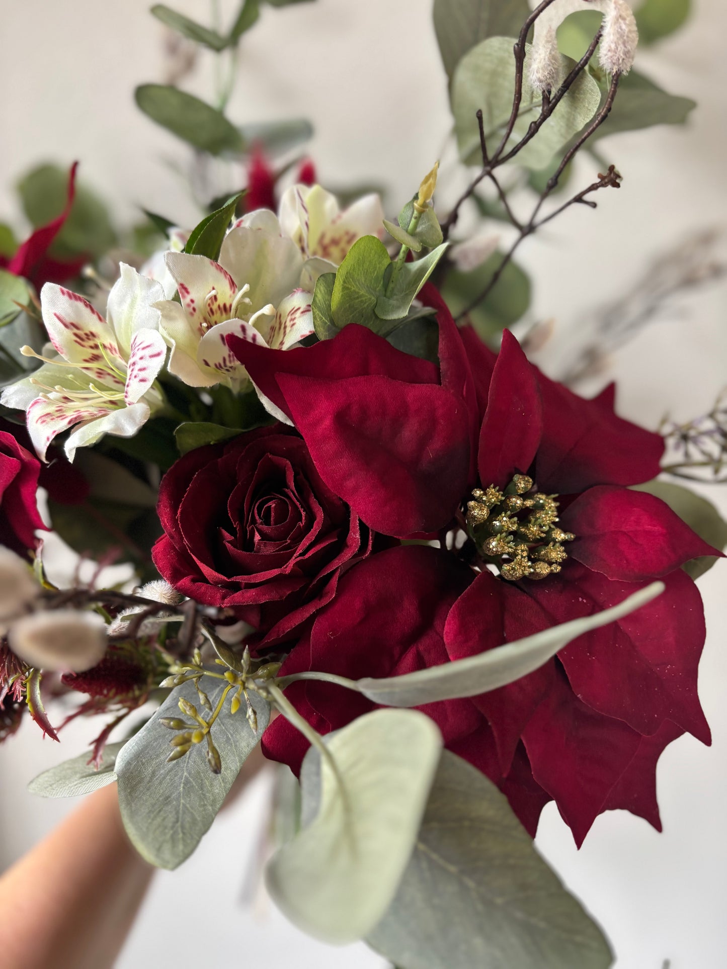 Christmas Poinsettia Bouquet