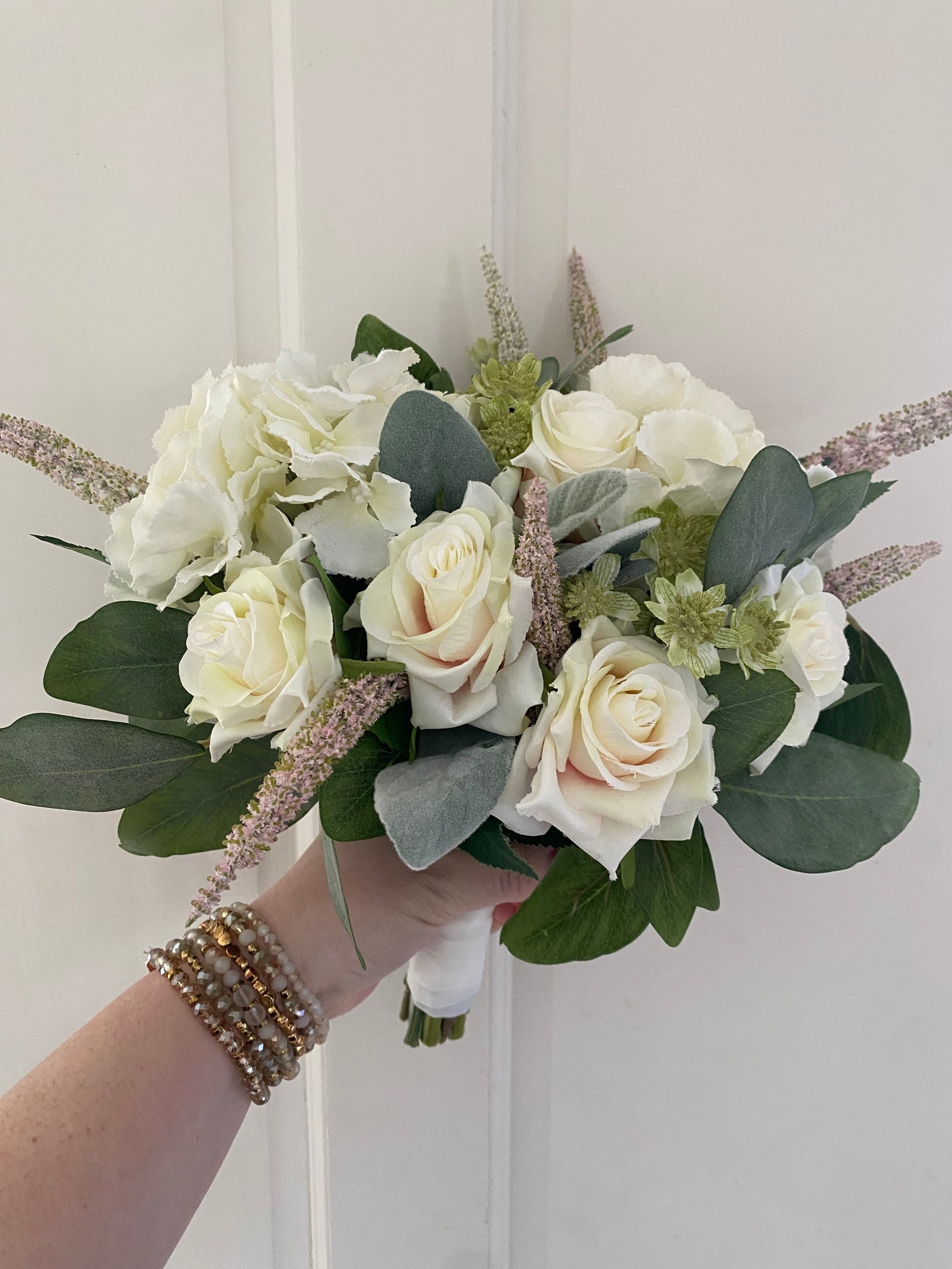 Ivory & Pale Pink Wedding Bouquet