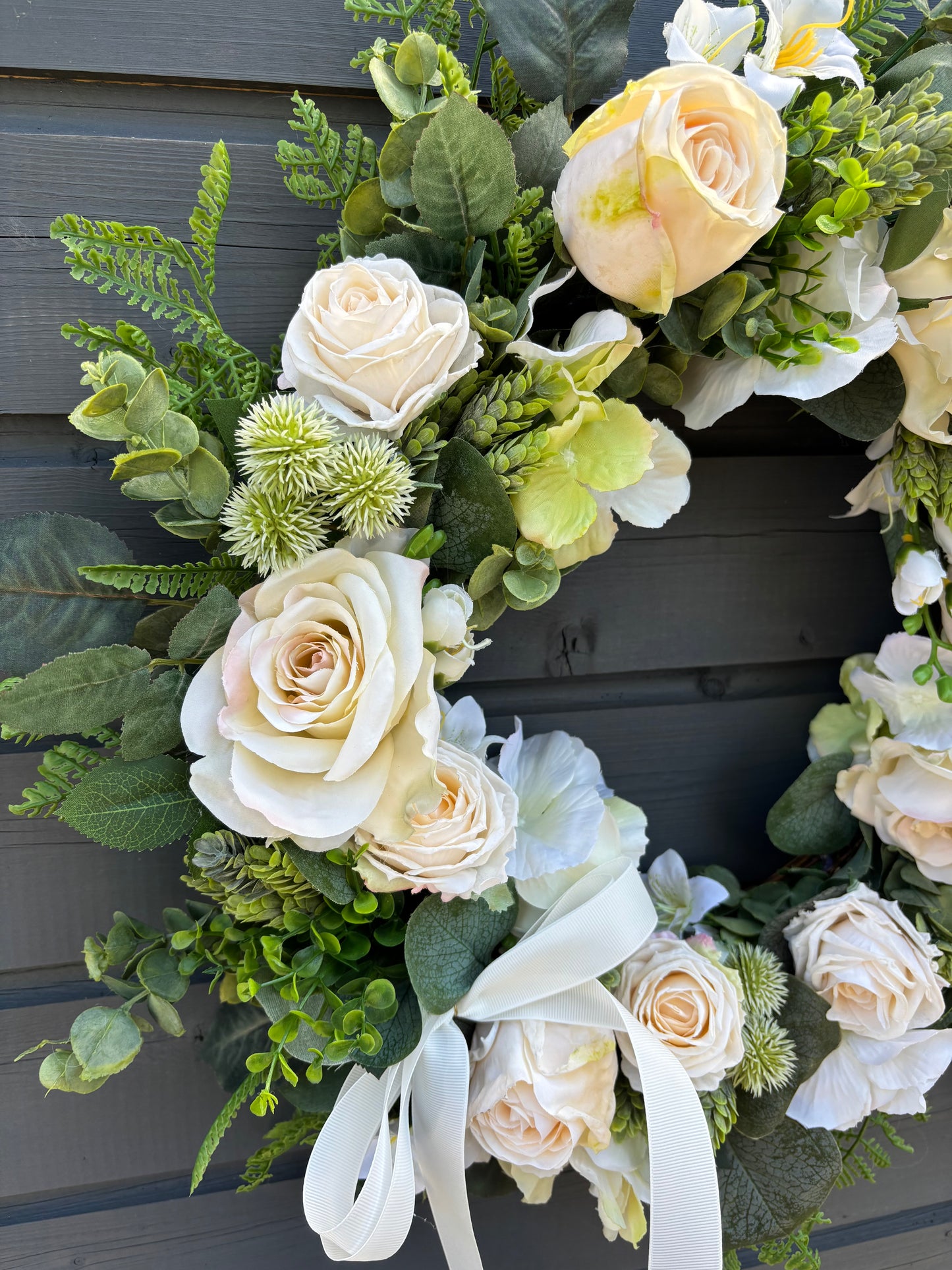 Ivory & Green Wreath