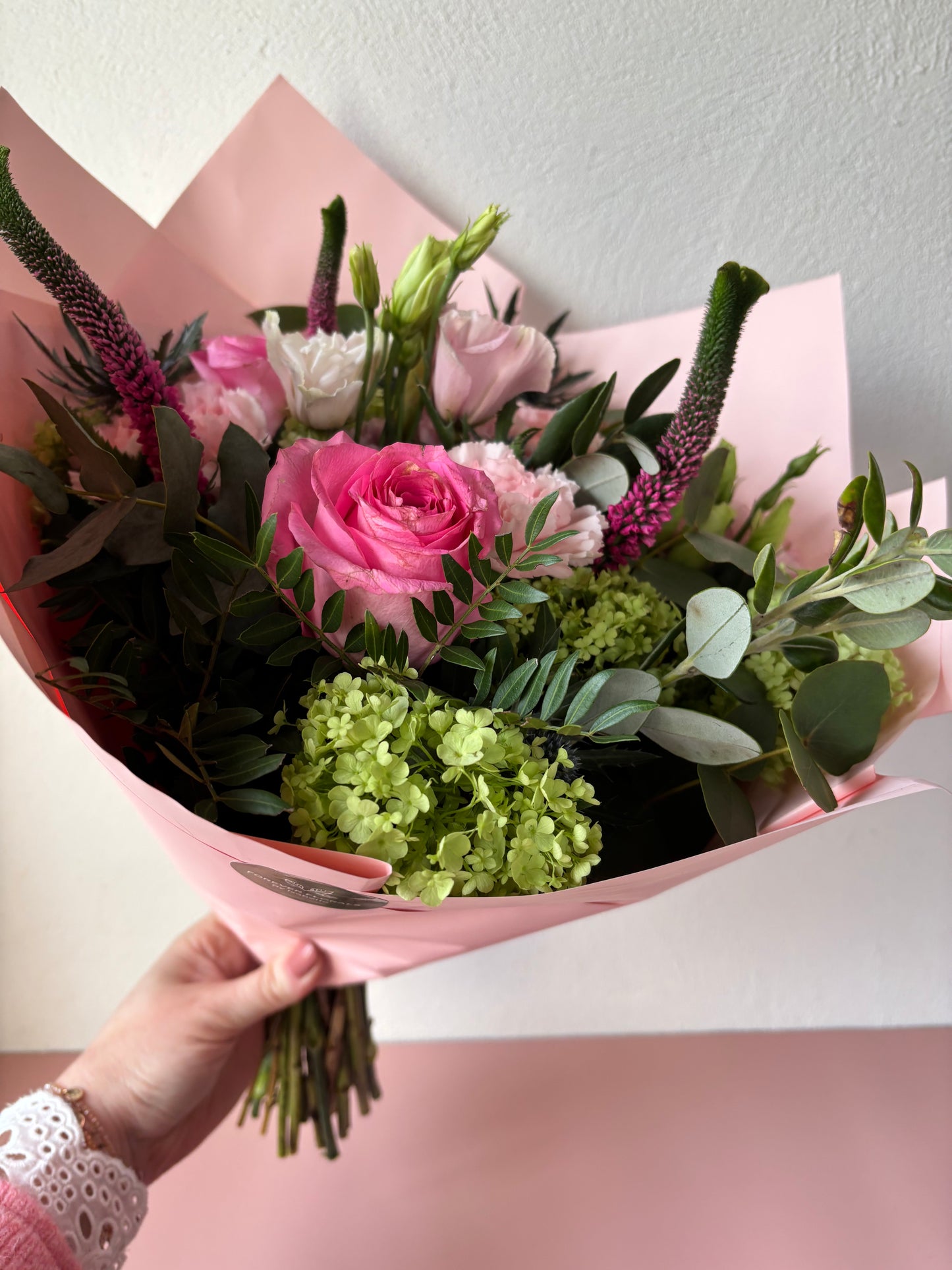 Pink & Green Vibernum
