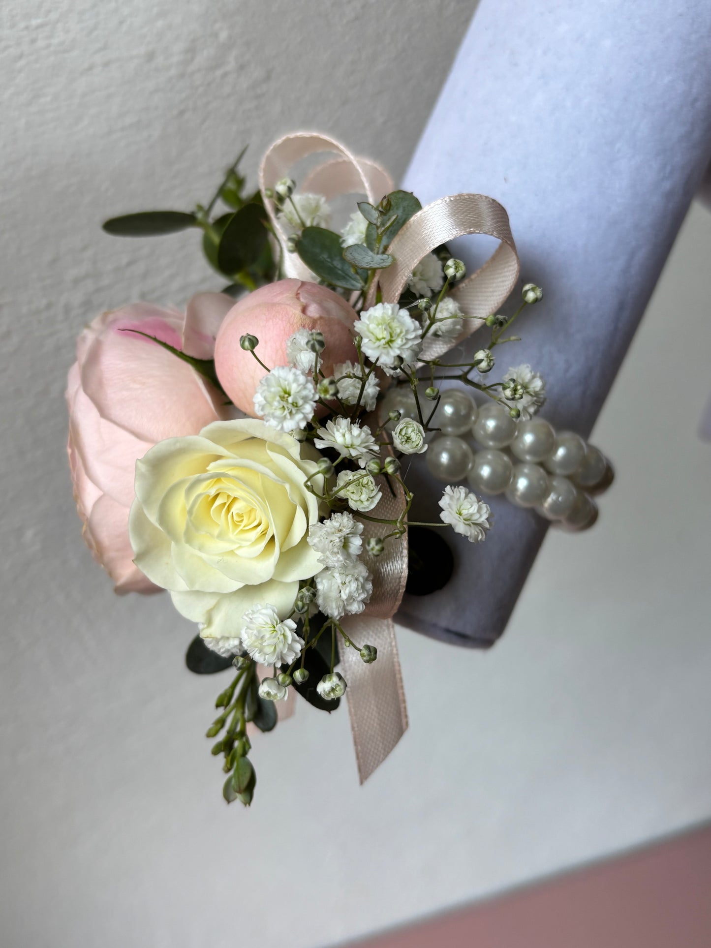 Fresh Flower Corsage Pink