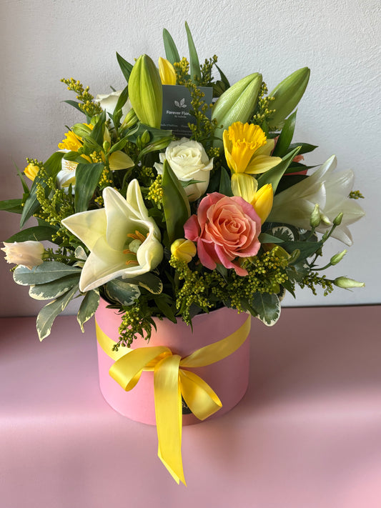 Easter Hat Box Arrangement