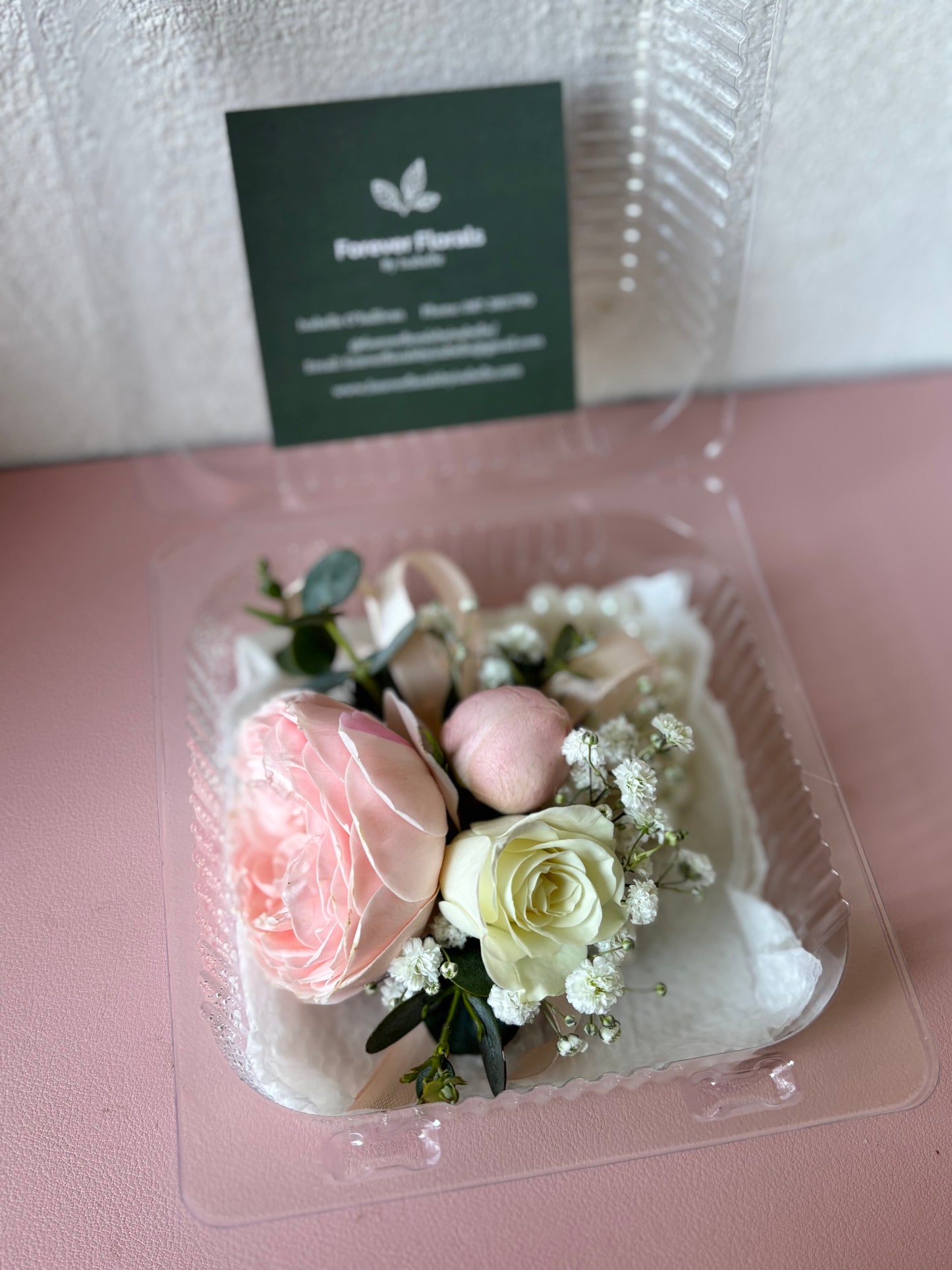 Fresh Flower Corsage Pink
