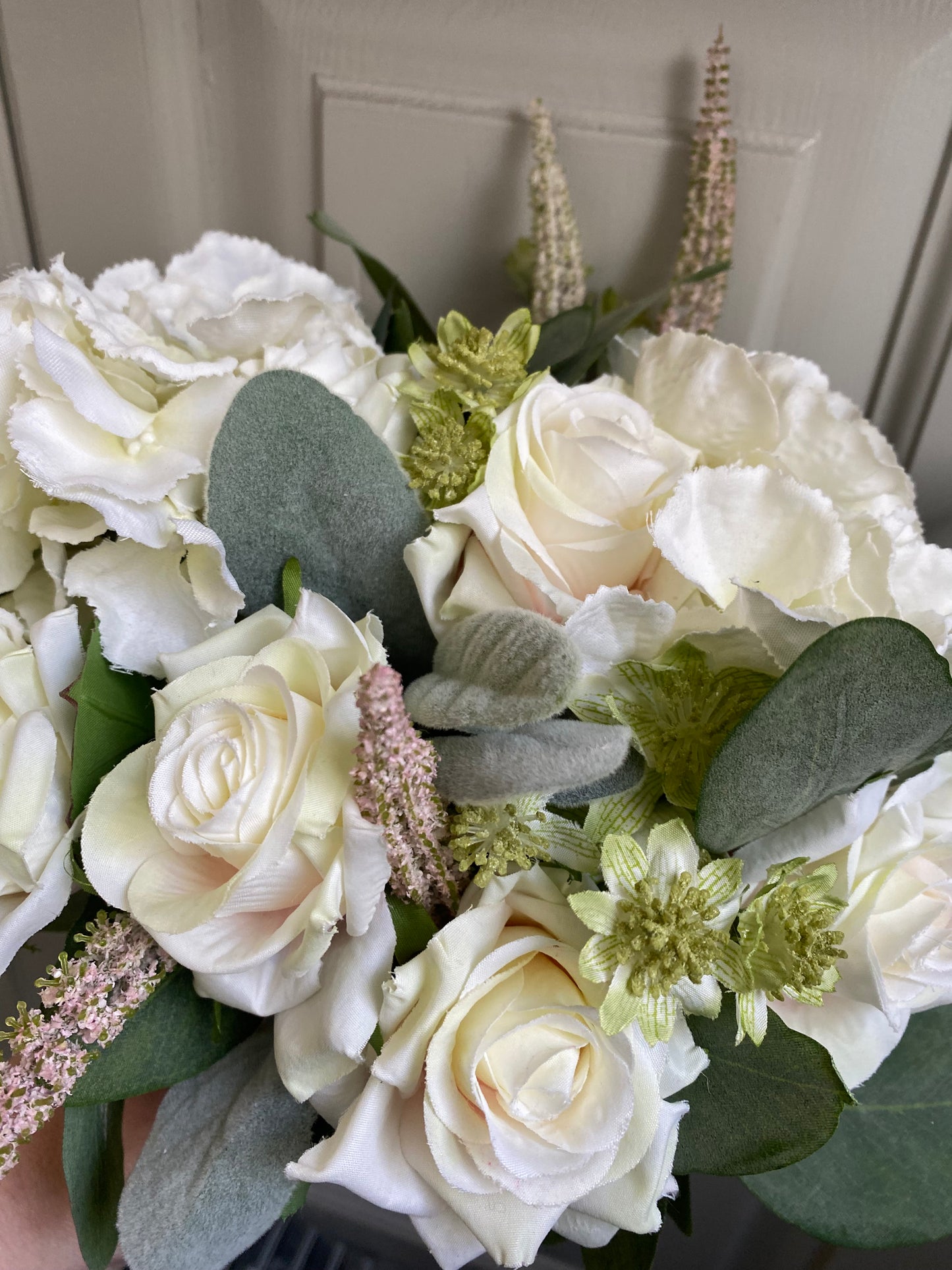 Ivory & Pale Pink Wedding Bouquet