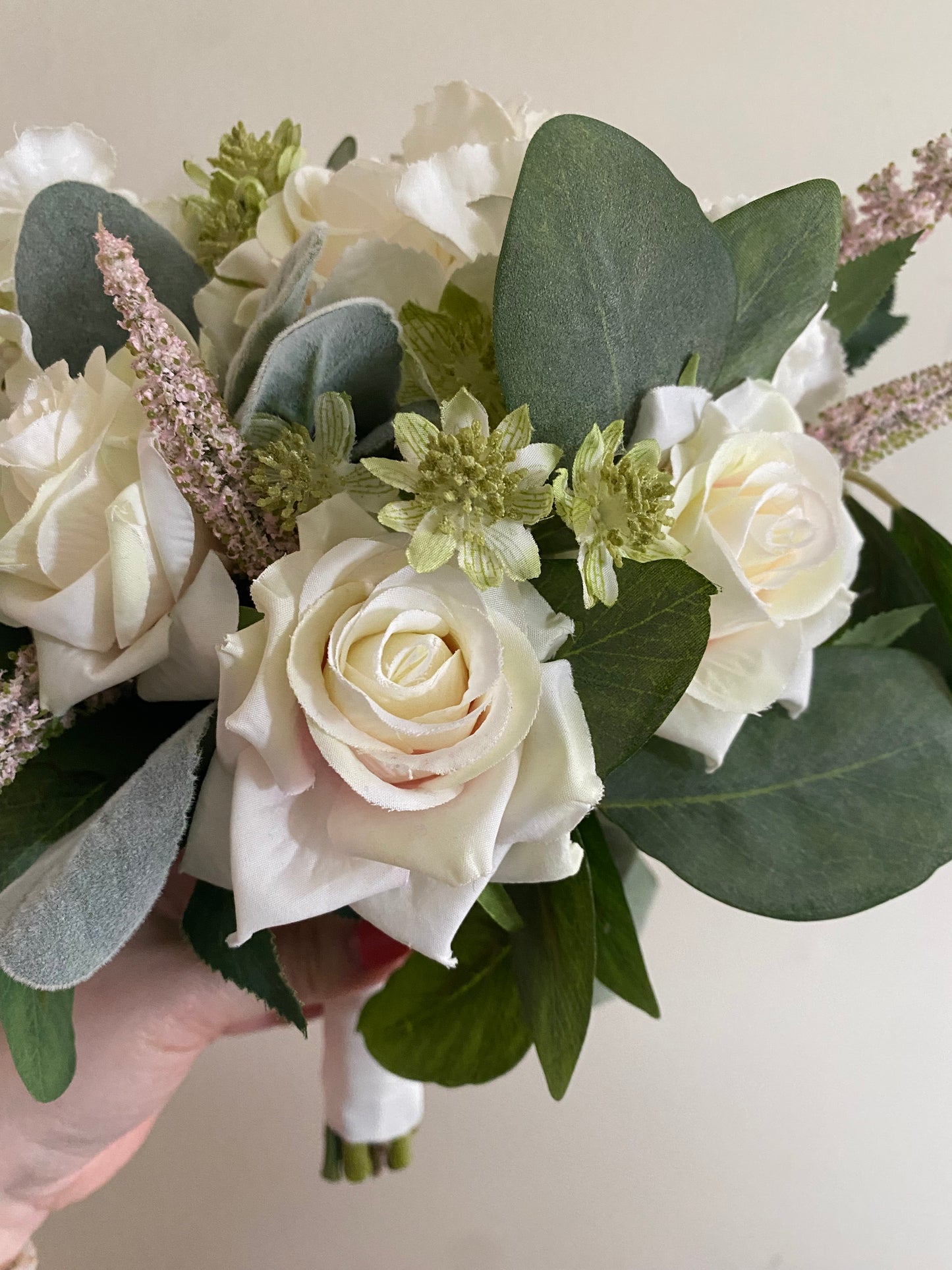 Ivory & Pale Pink Wedding Bouquet