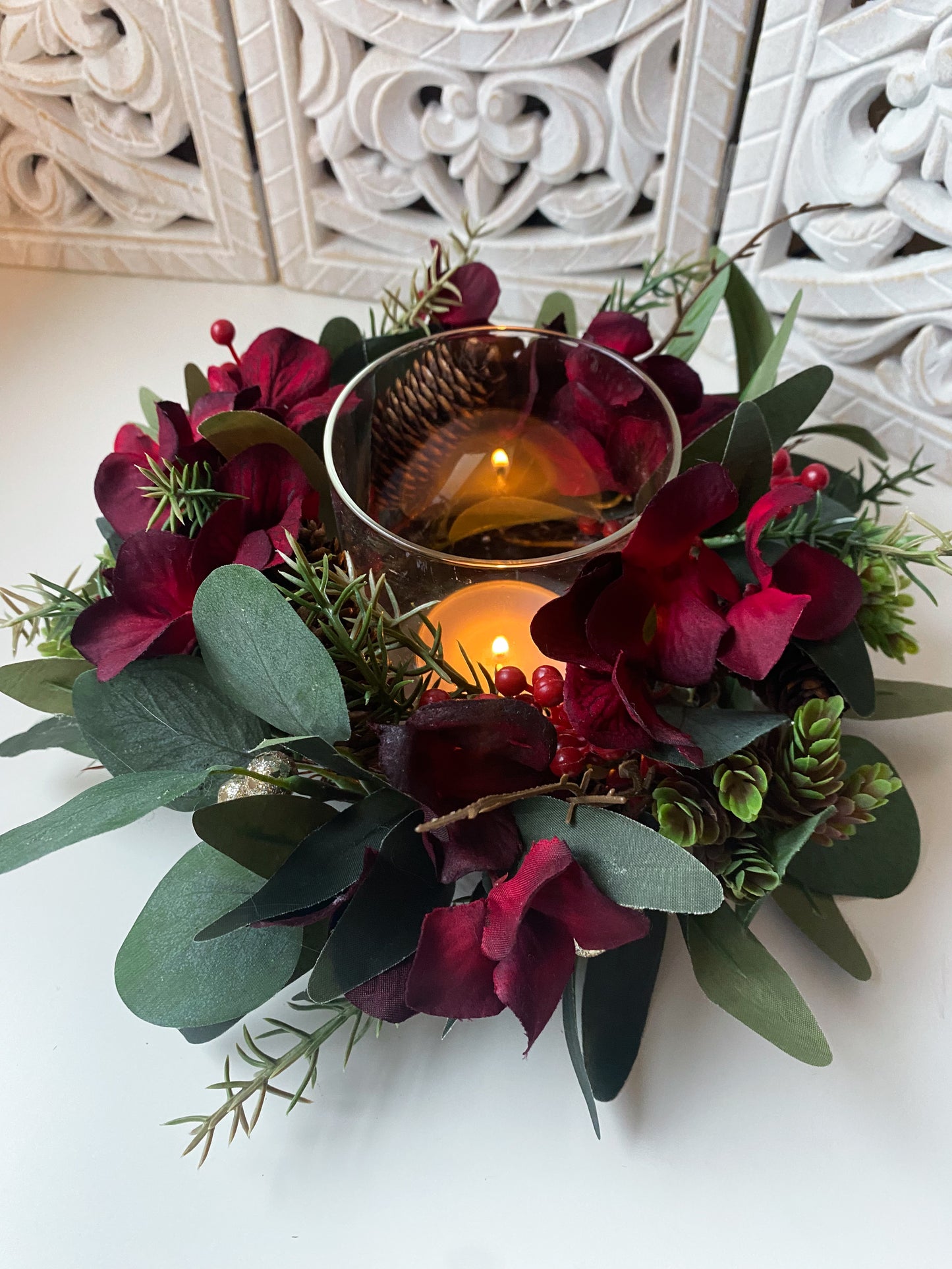 Christmas Candle holder Arrangement