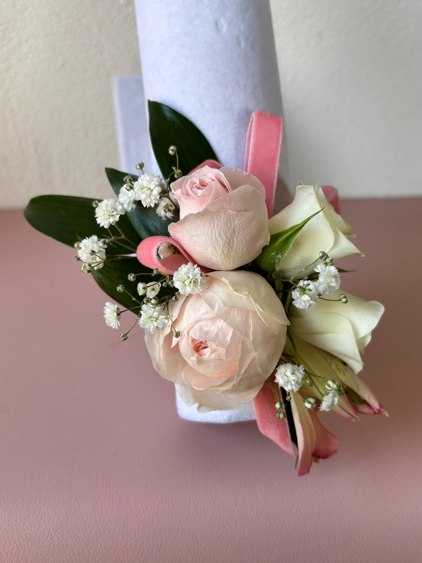 Fresh Flower Corsage Pink