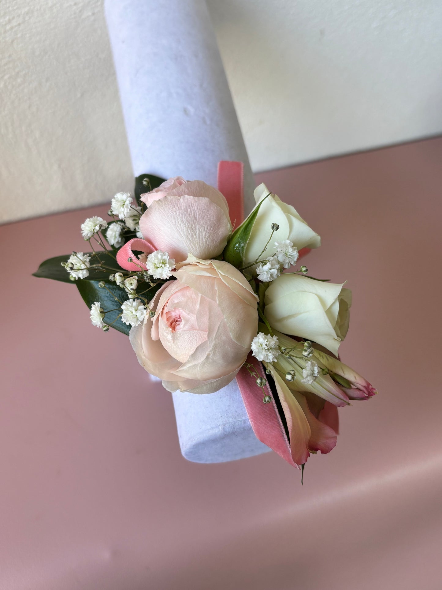 Fresh Flower Corsage Pink