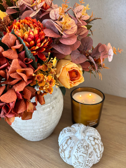 Burnt Orange Faux Bouquet
