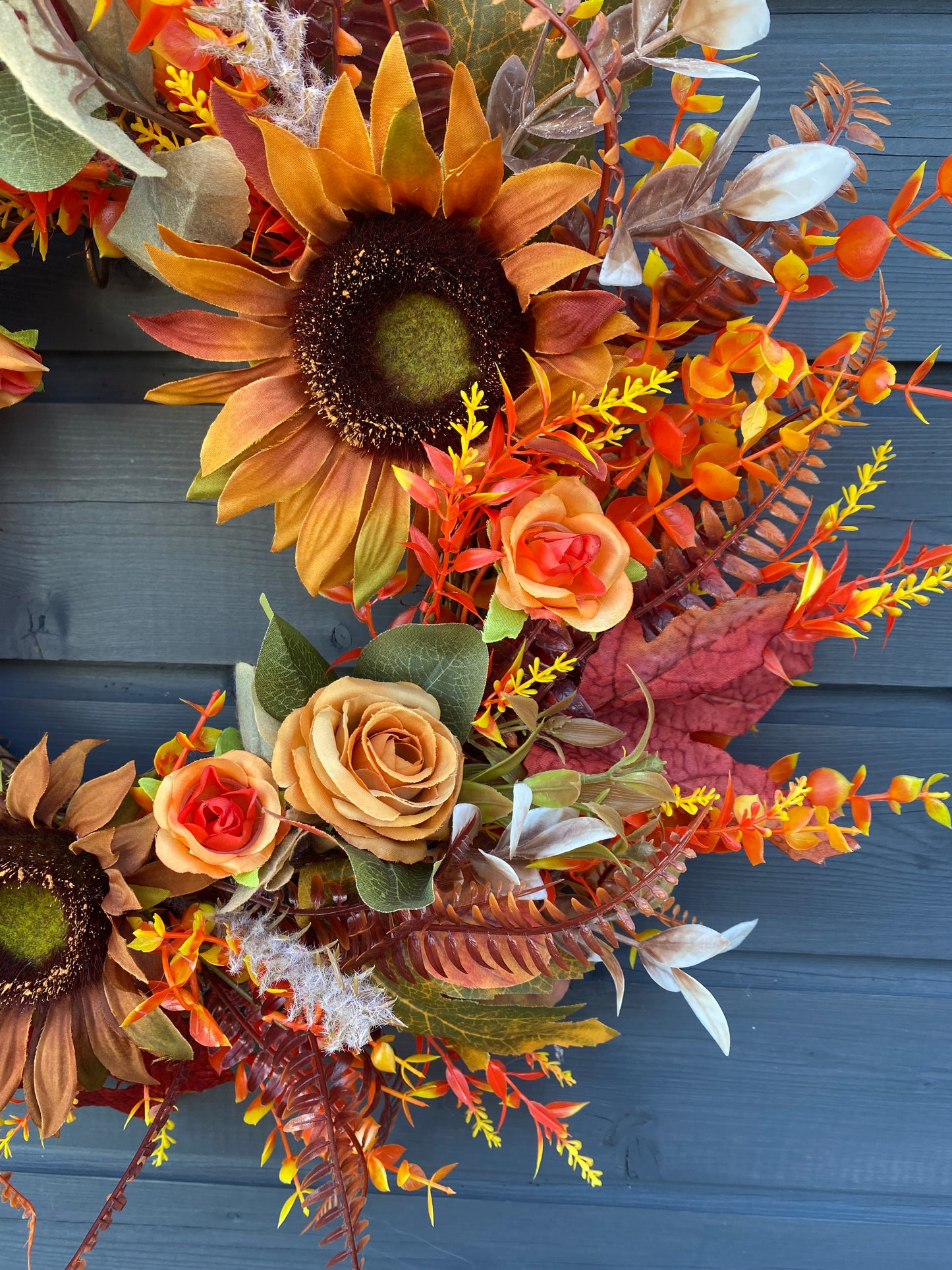 Sunflower Autumn Wreath