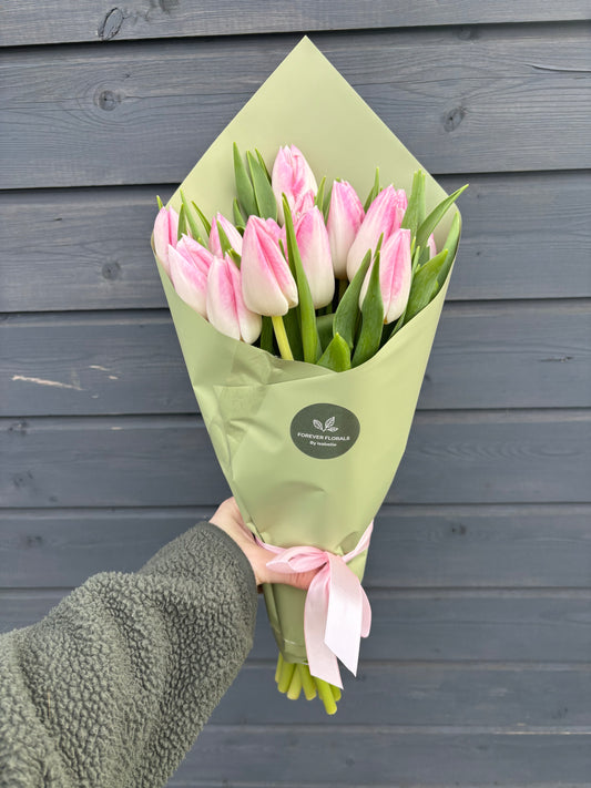 Pink Tulips Bunch