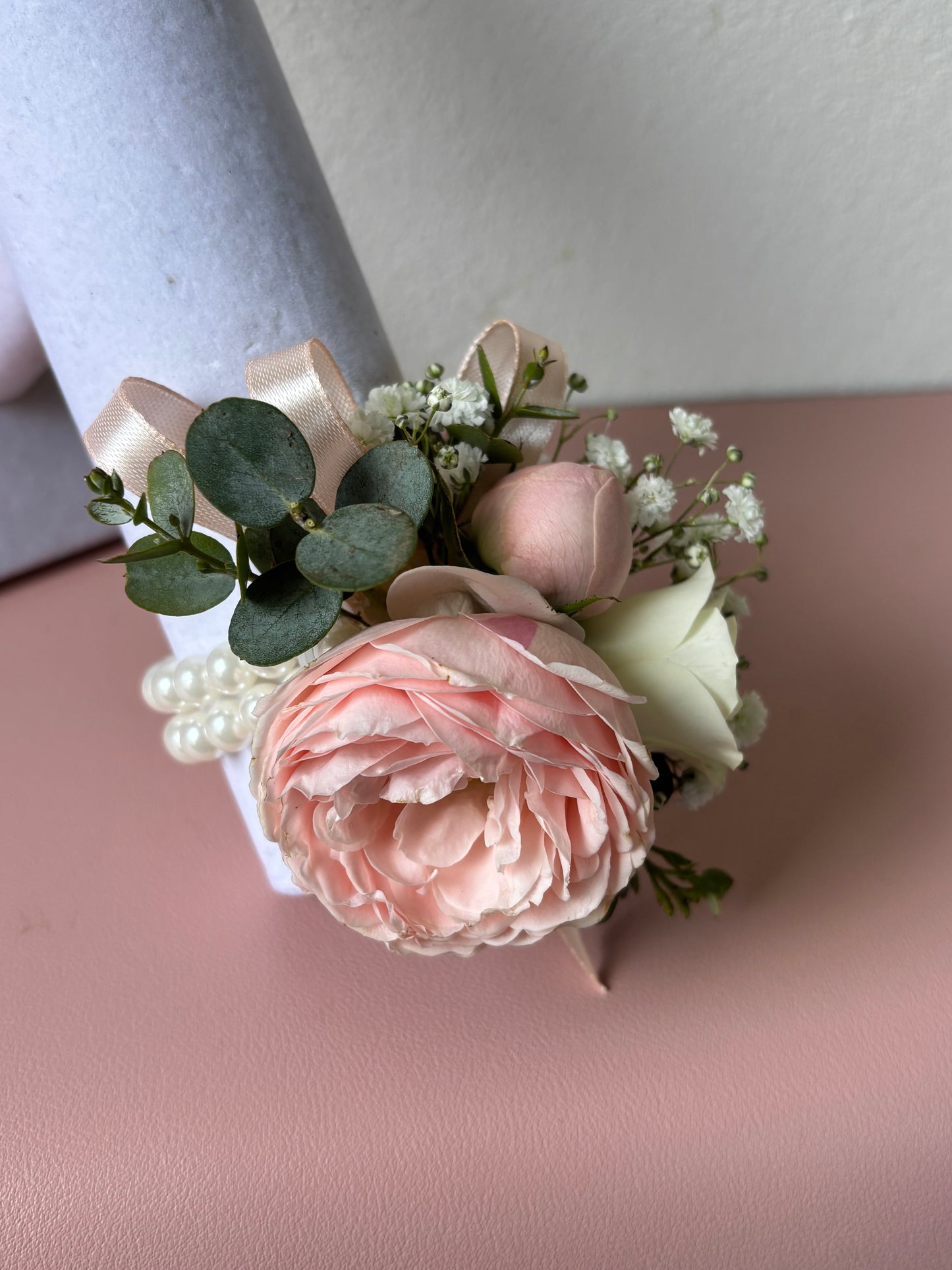 Fresh Flower Corsage Pink