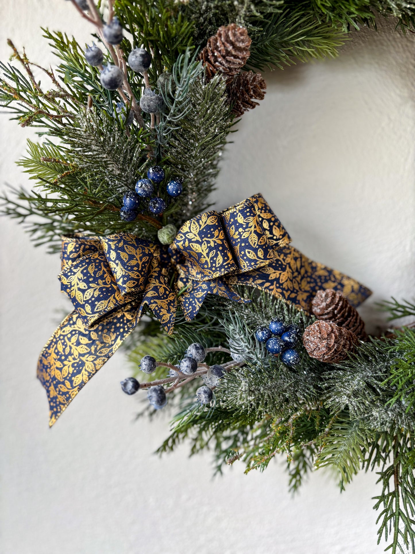 Blueberry Christmas Wreath