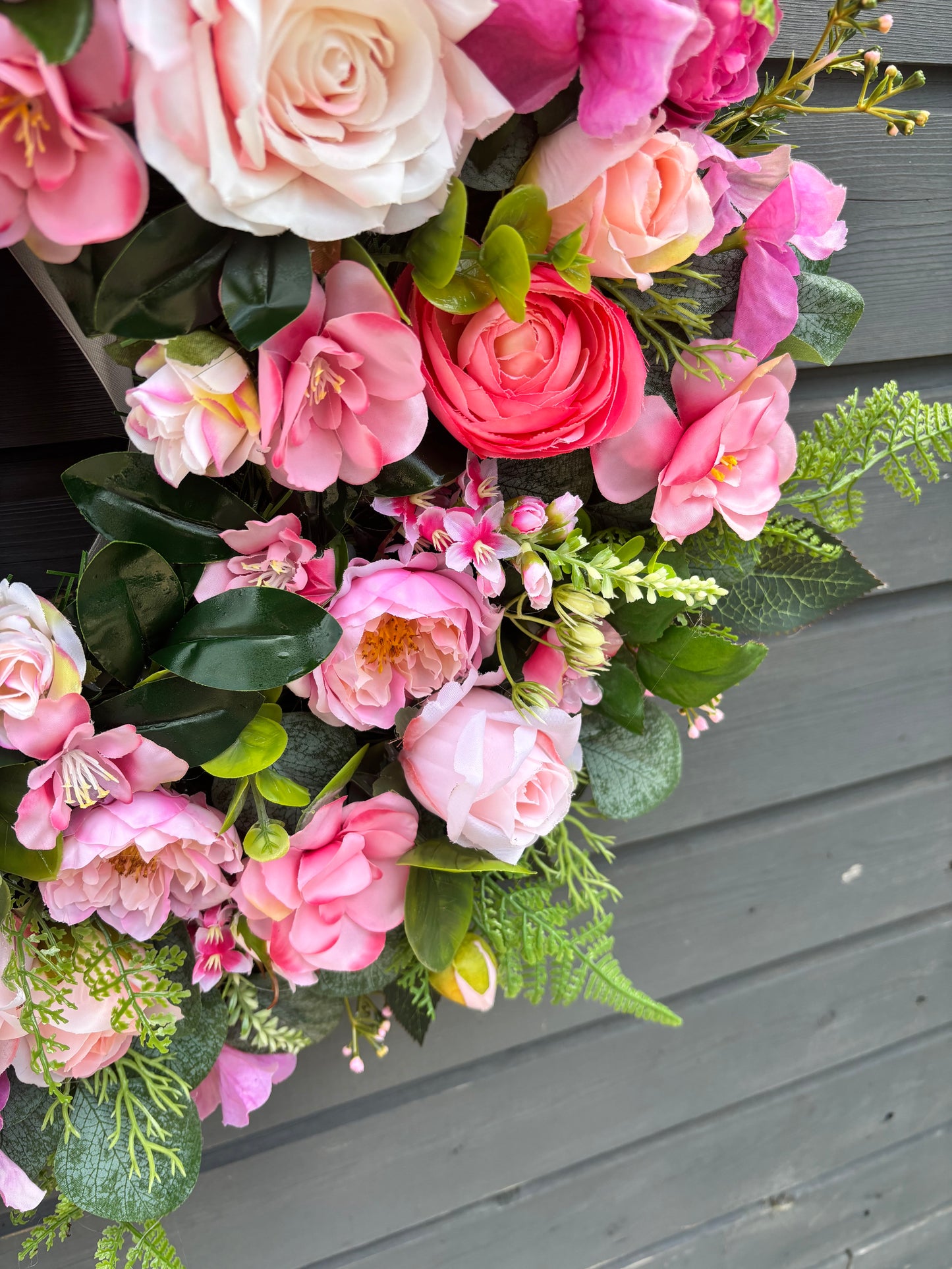 Pink Floral Wreath