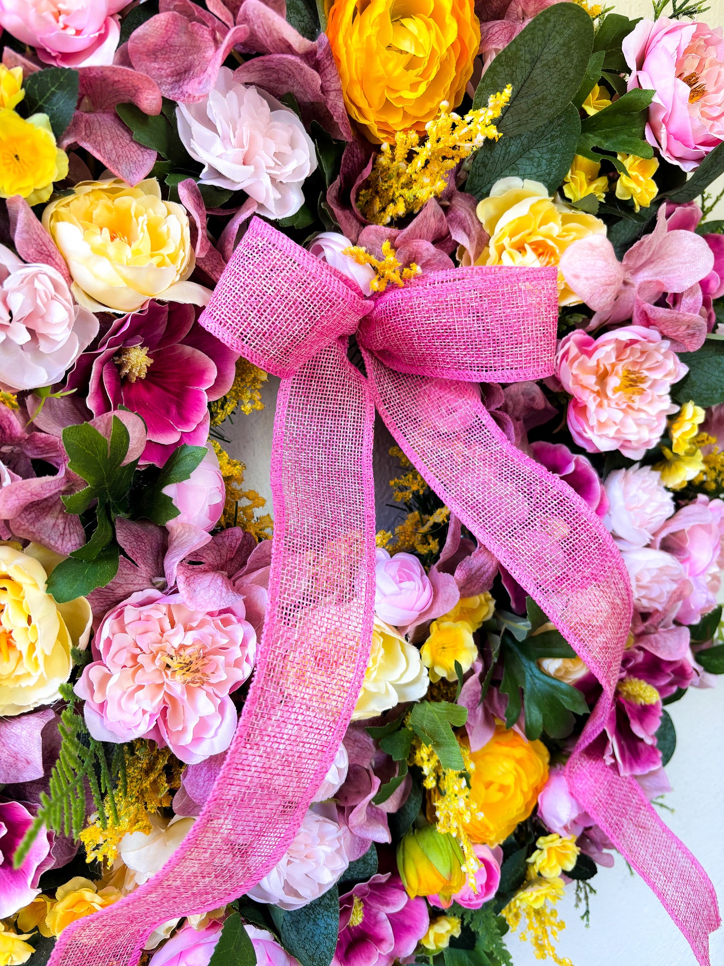 Pink & Yellow Wreath