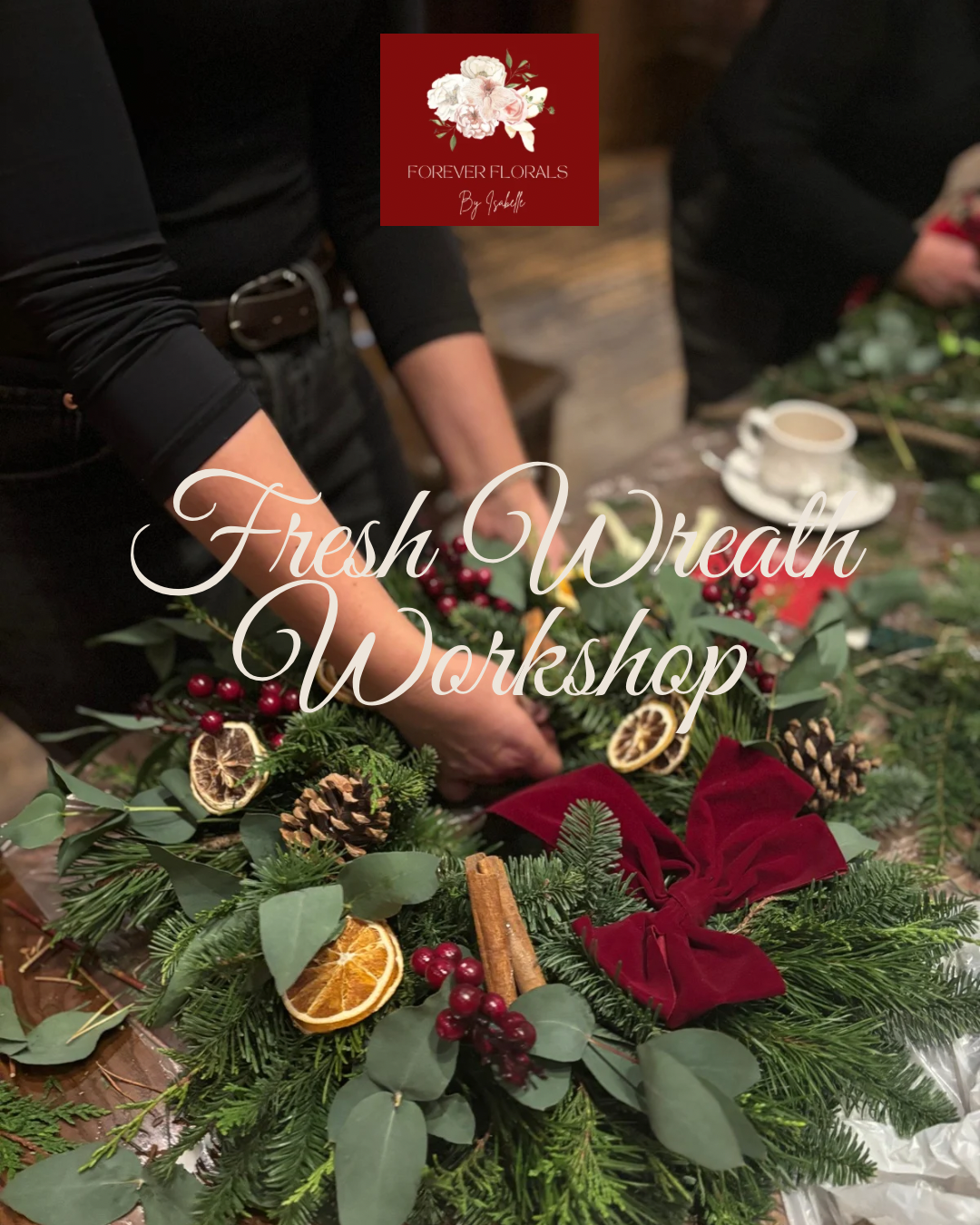 Fresh Christmas Wreath Workshop - Thurs 3rd December
