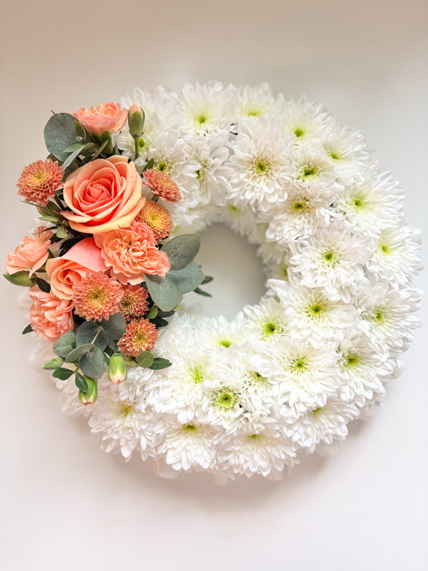 Grave Wreath with Ribbon