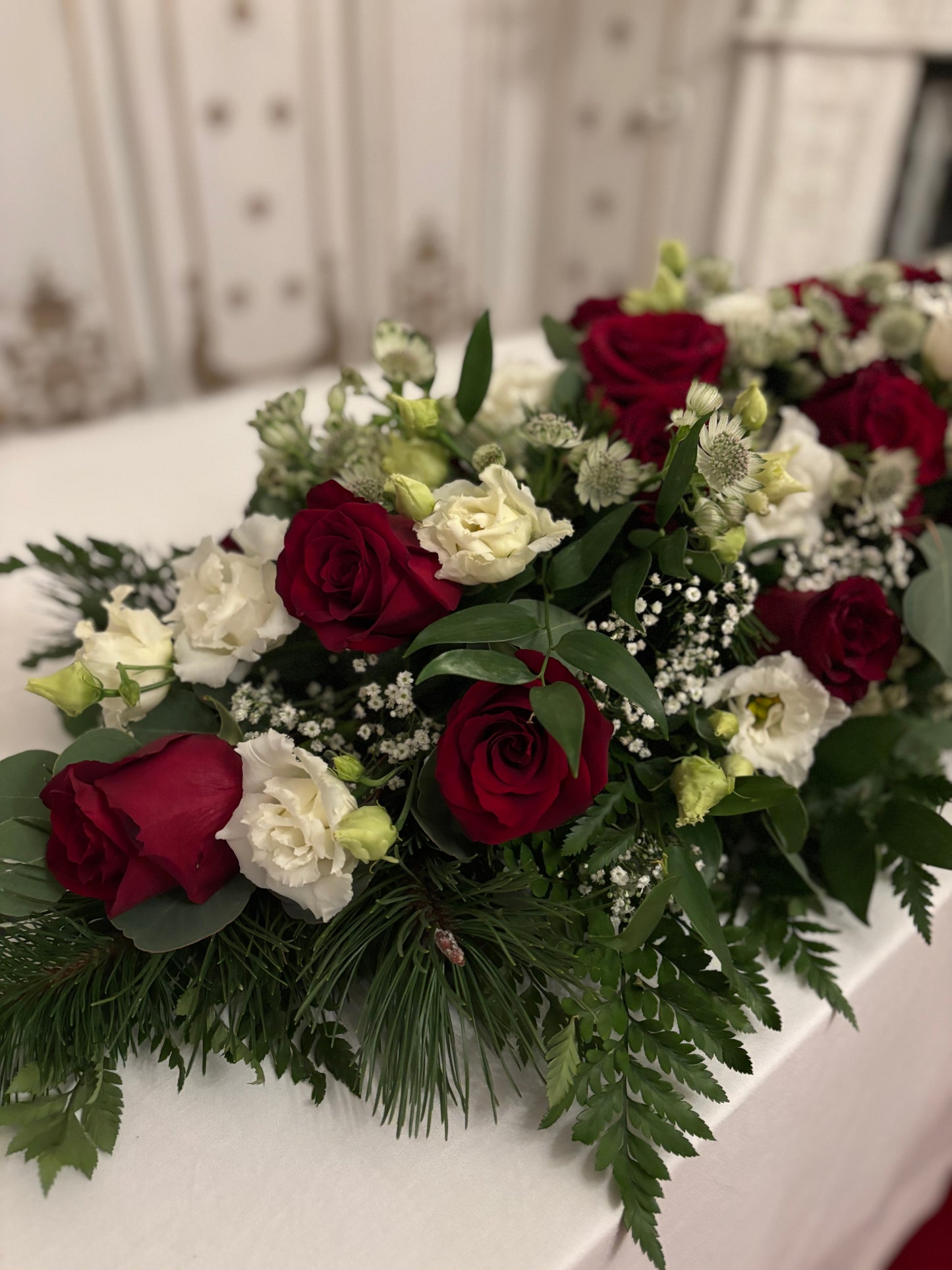 Christmas Wedding Flower Spray