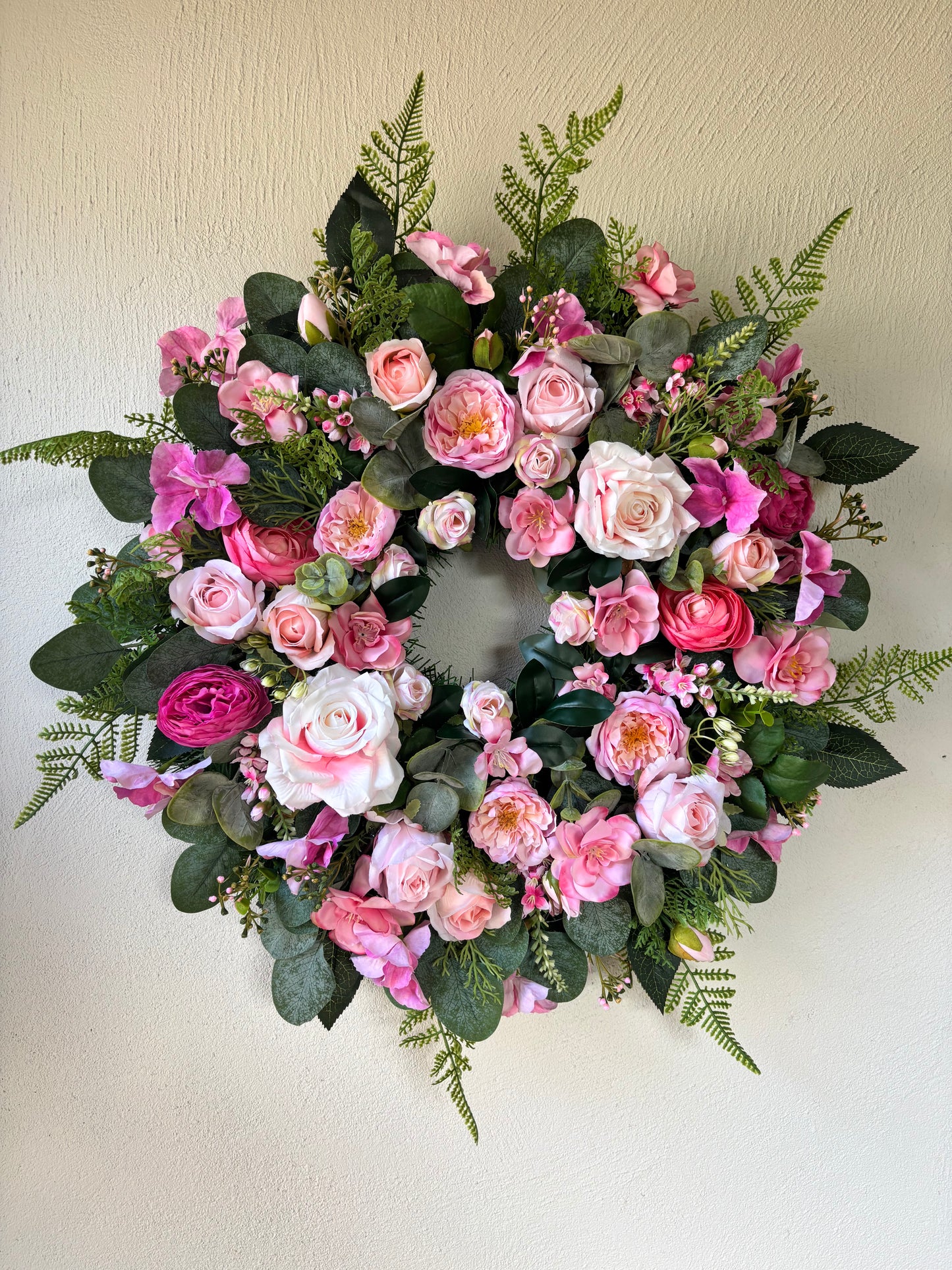 Pink Floral Wreath