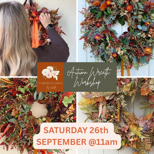 Autumn Wreath Workshop - SAT 26th Sep 11am