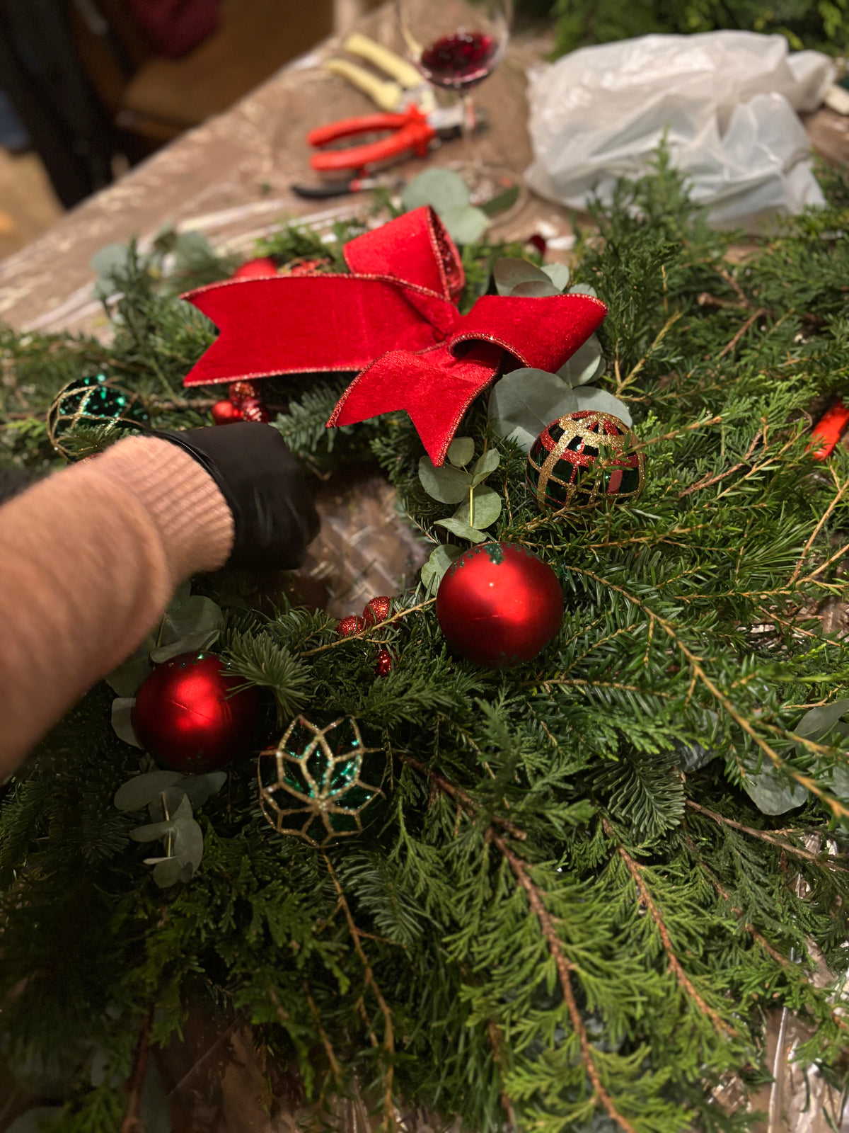 Fresh Christmas Wreath Workshop - Thurs 3rd December