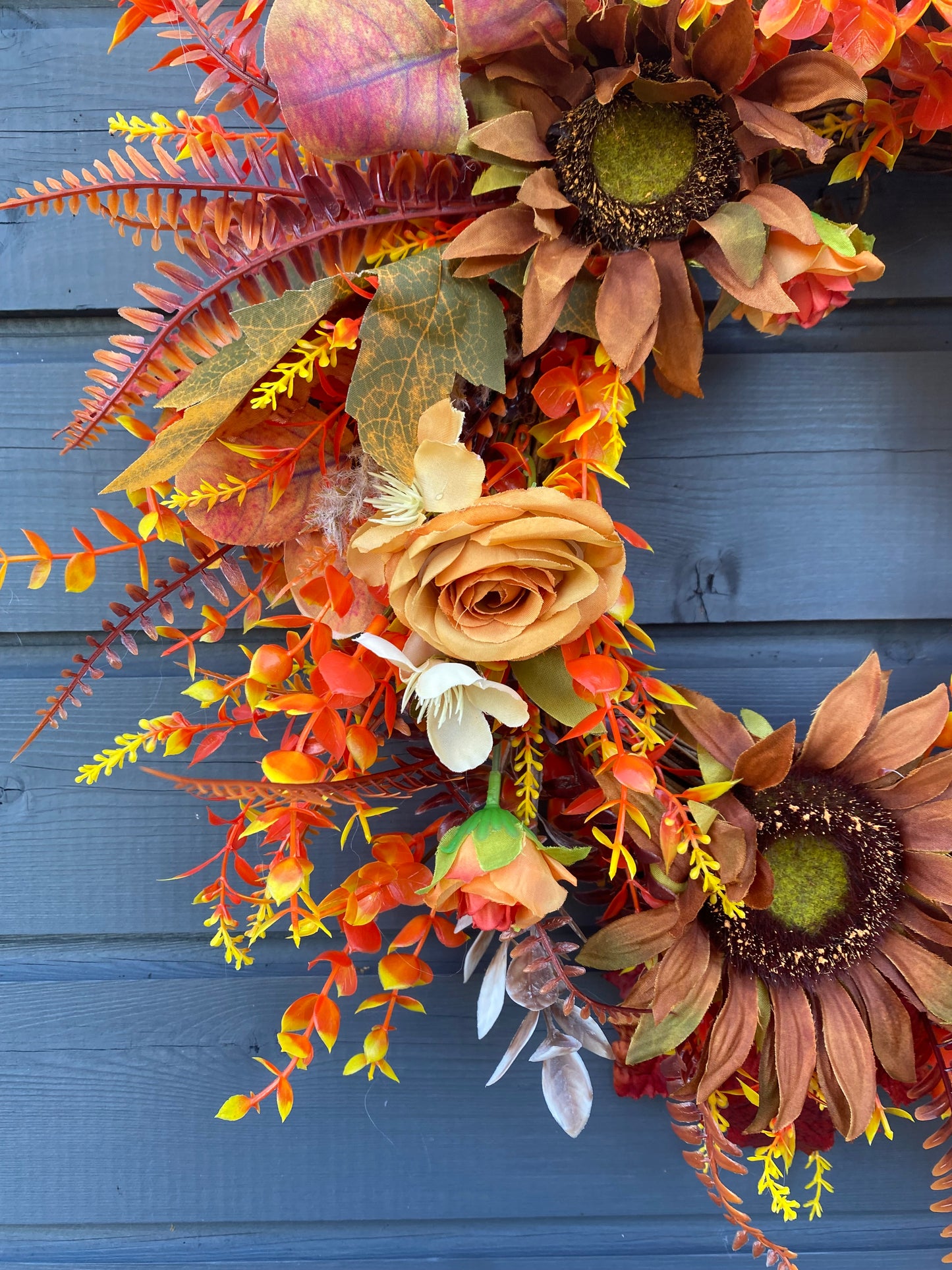 Sunflower Autumn Wreath