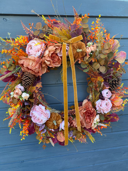 Lrg Autumn Blush Wreath