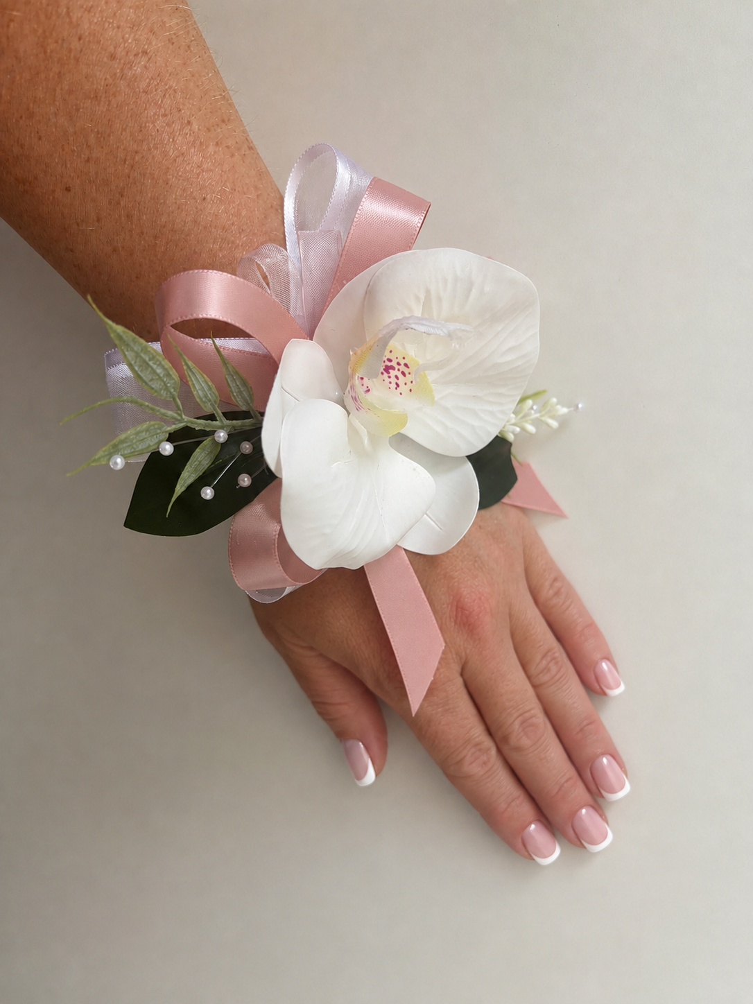 Faux Flower Corsage Orchid