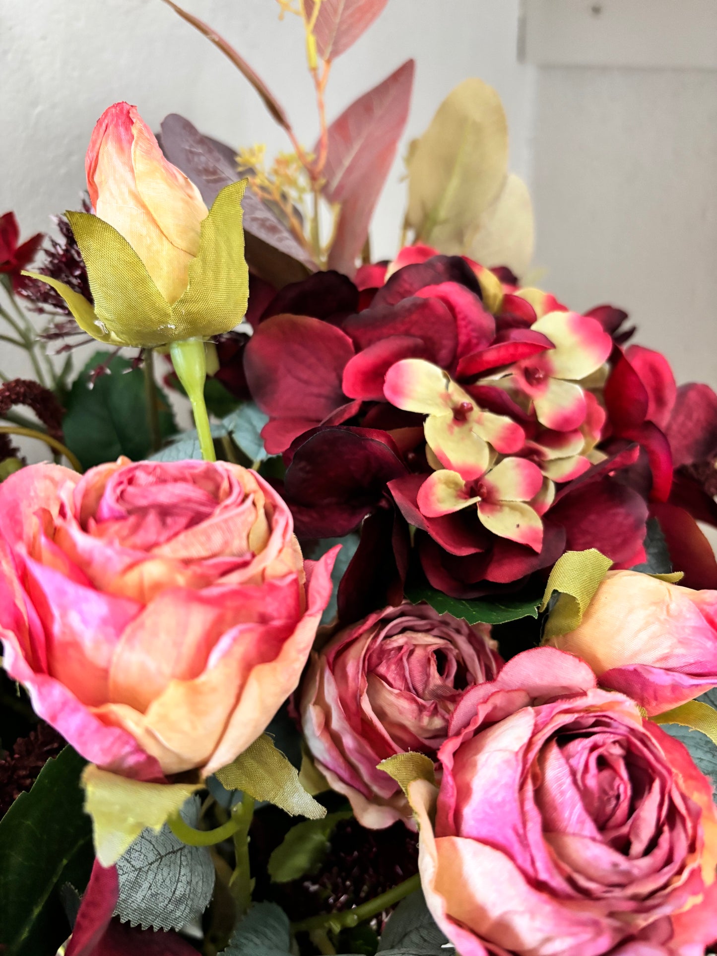Burgundy Faux Bouquet