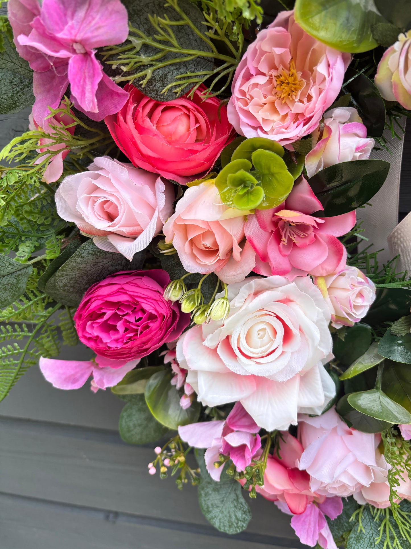 Pink Floral Wreath