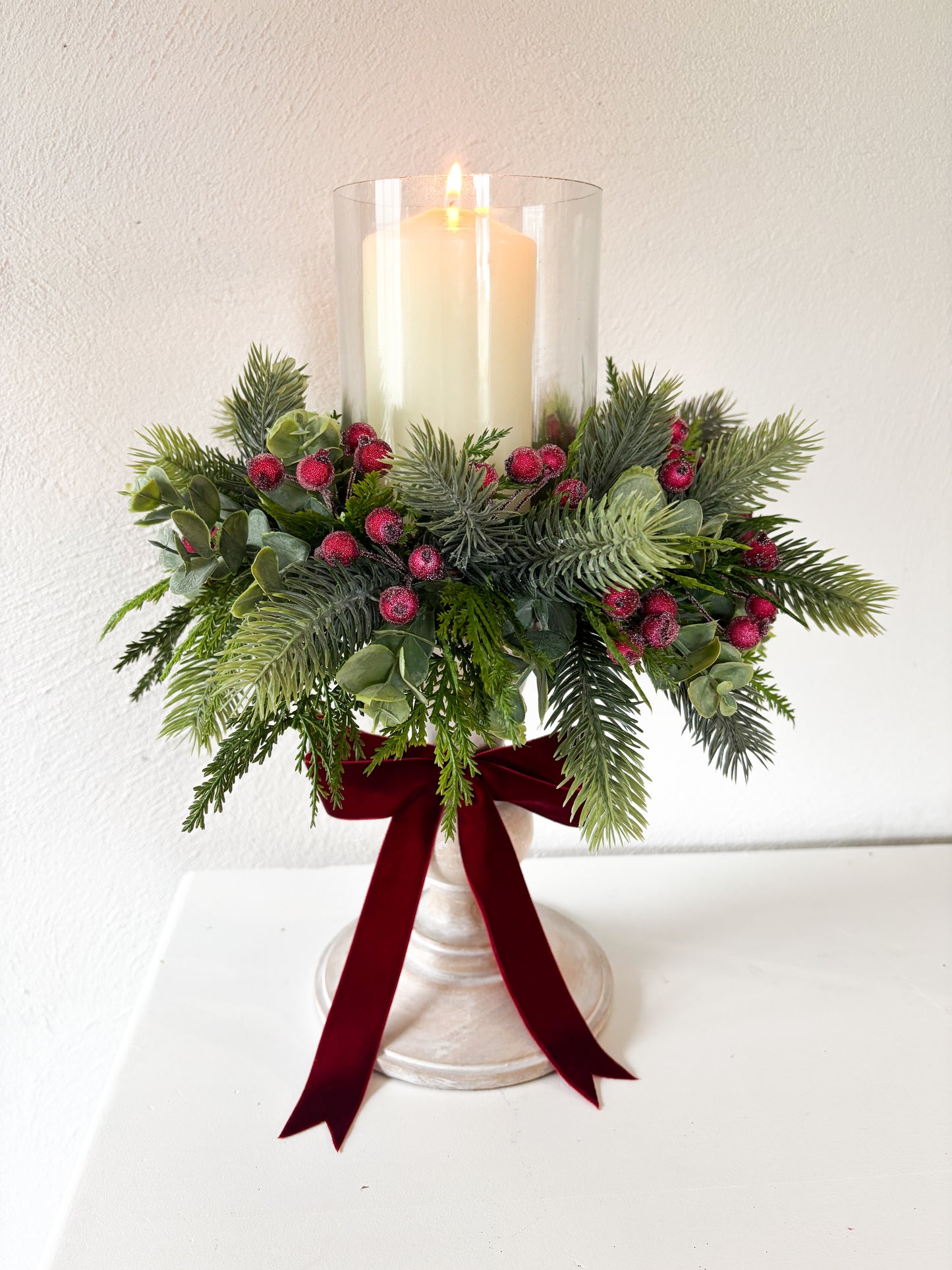 Christmas Candle Centrepiece