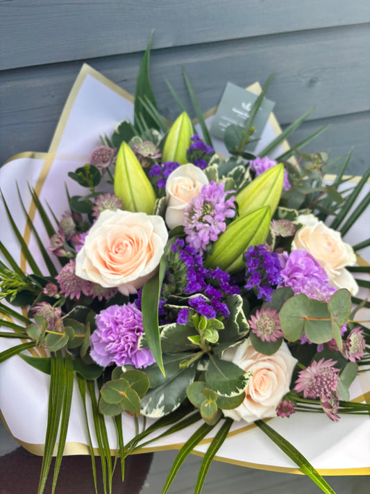 Lilac & Peach Bouquet