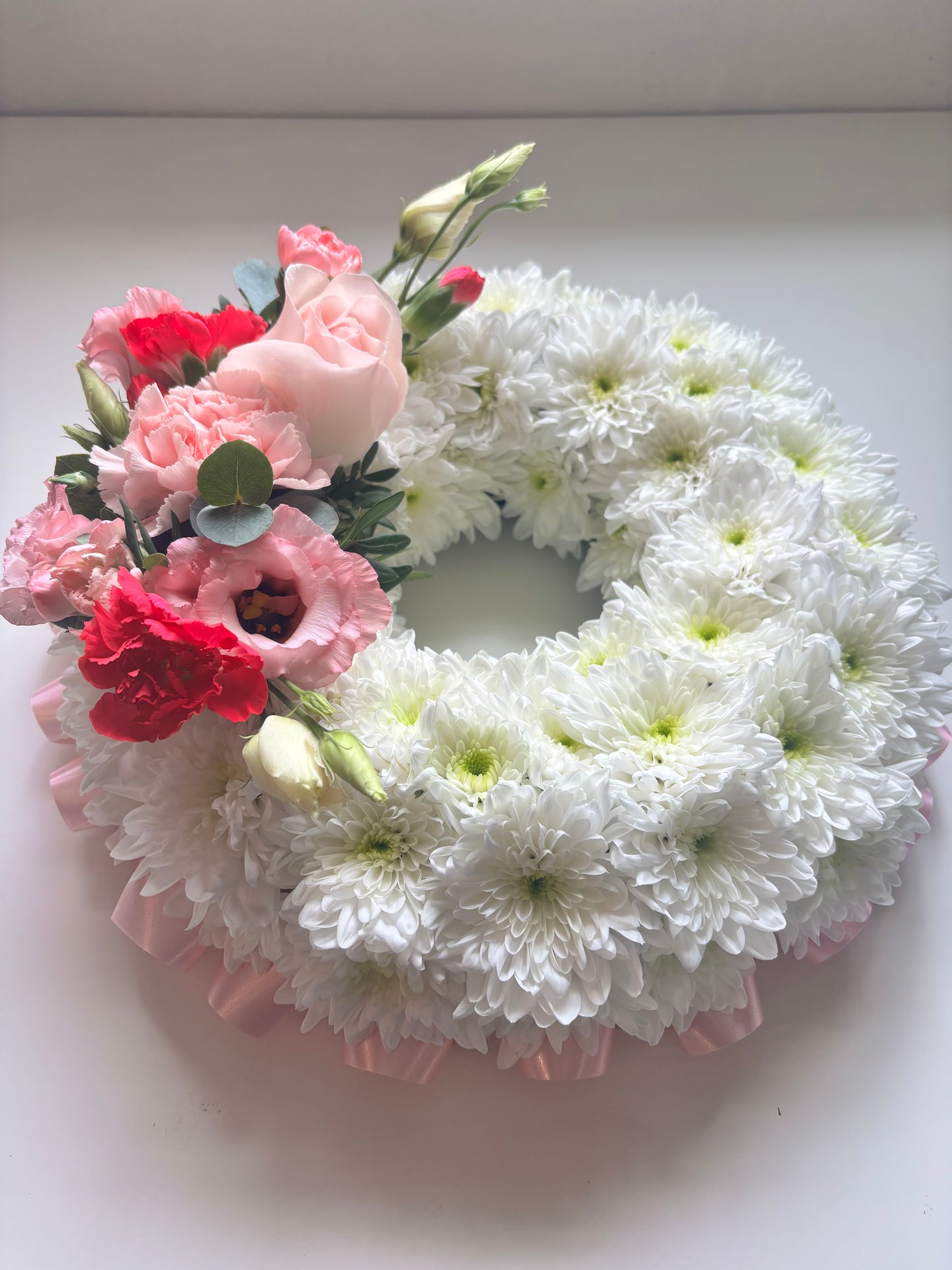 Grave Wreath with Ribbon