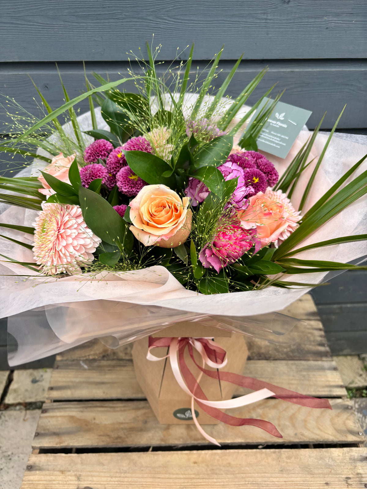 Coral & Plum Bouquet