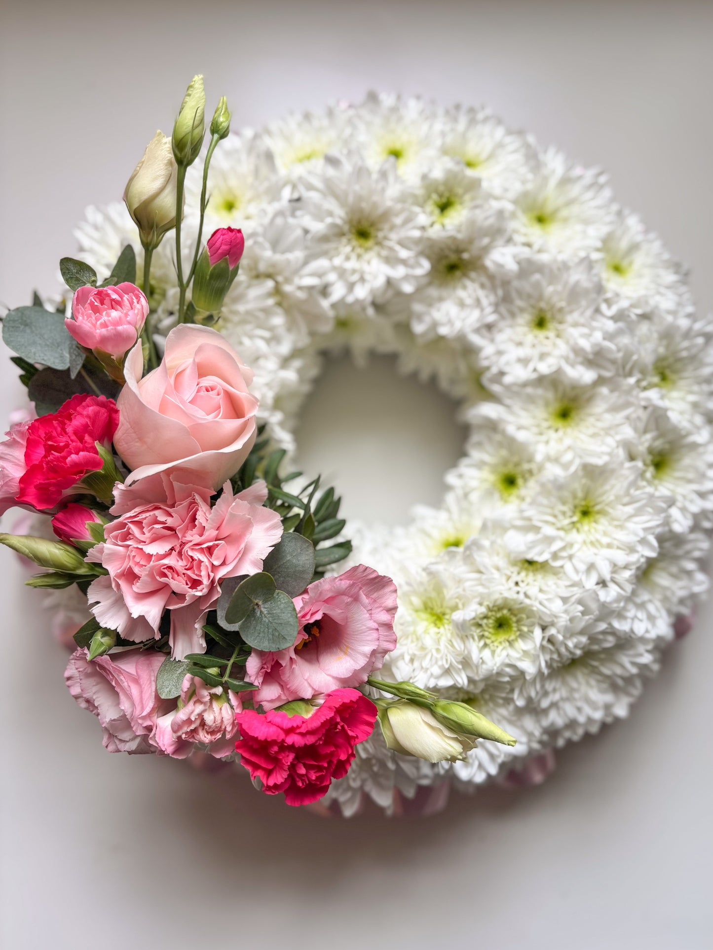 Grave Wreath with Ribbon