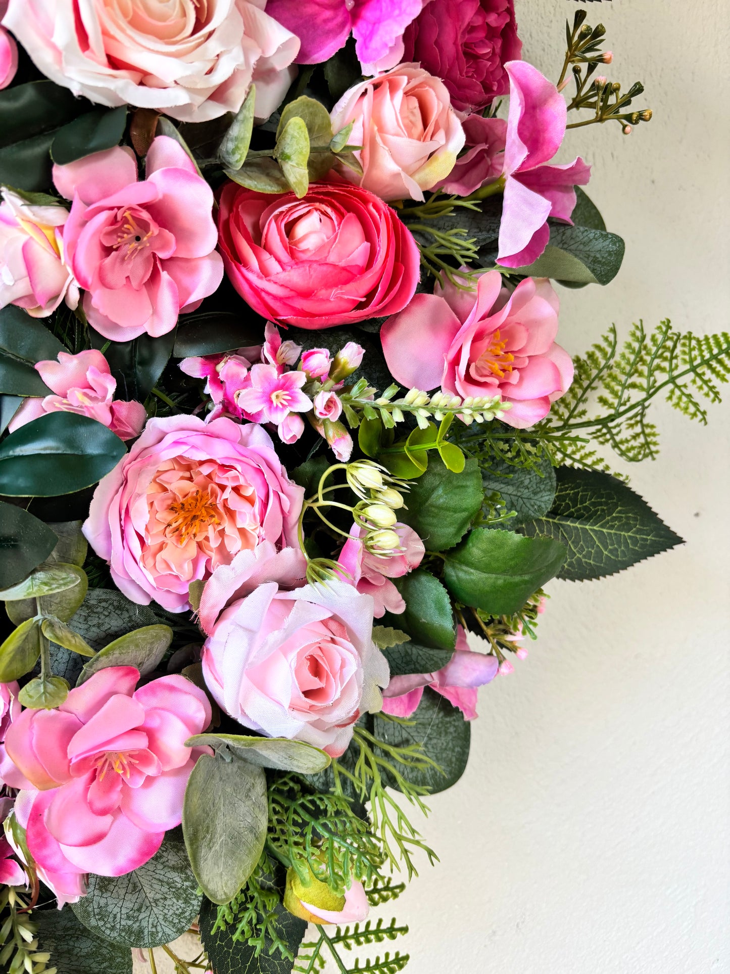 Pink Floral Wreath