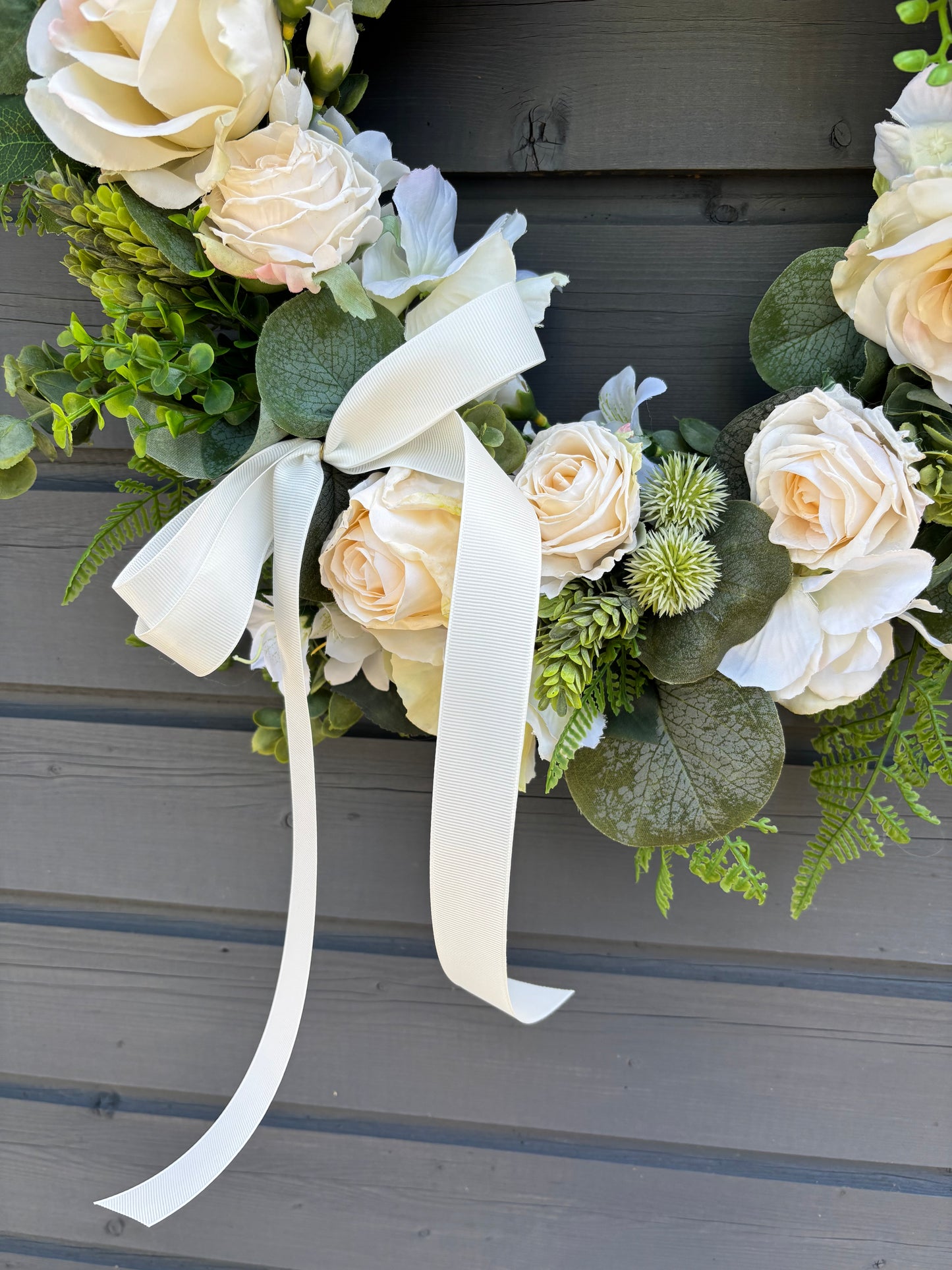 Ivory & Green Wreath
