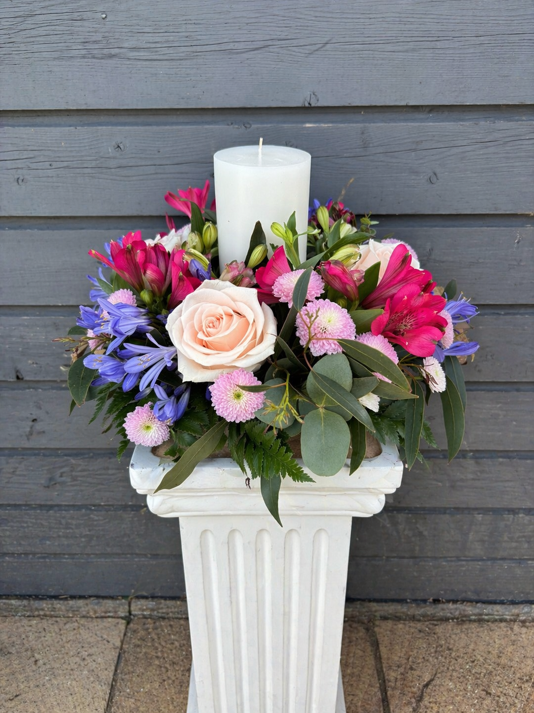 Floral Candle Centrepiece