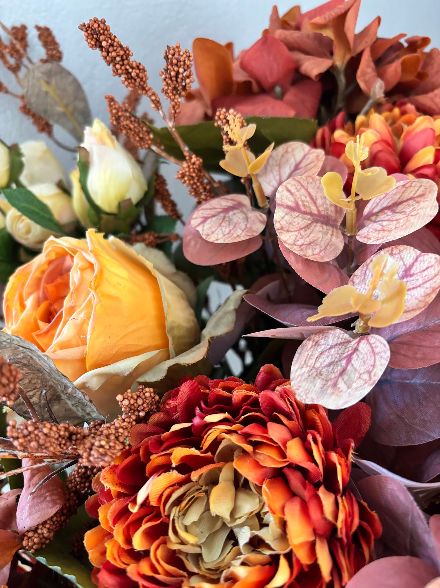 Burnt Orange Faux Bouquet