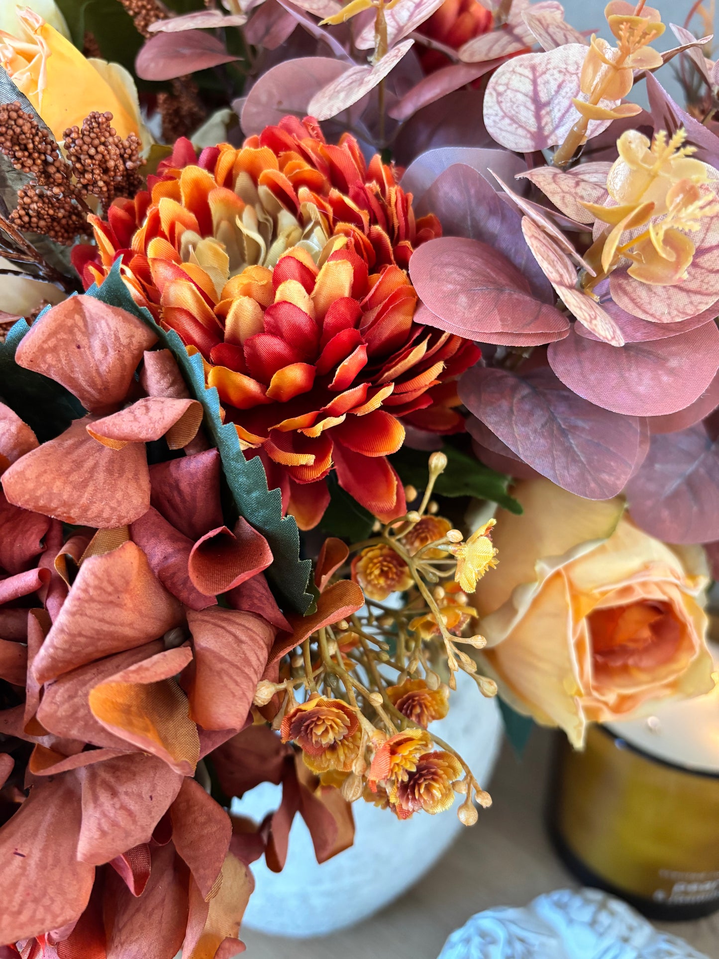 Burnt Orange Faux Bouquet