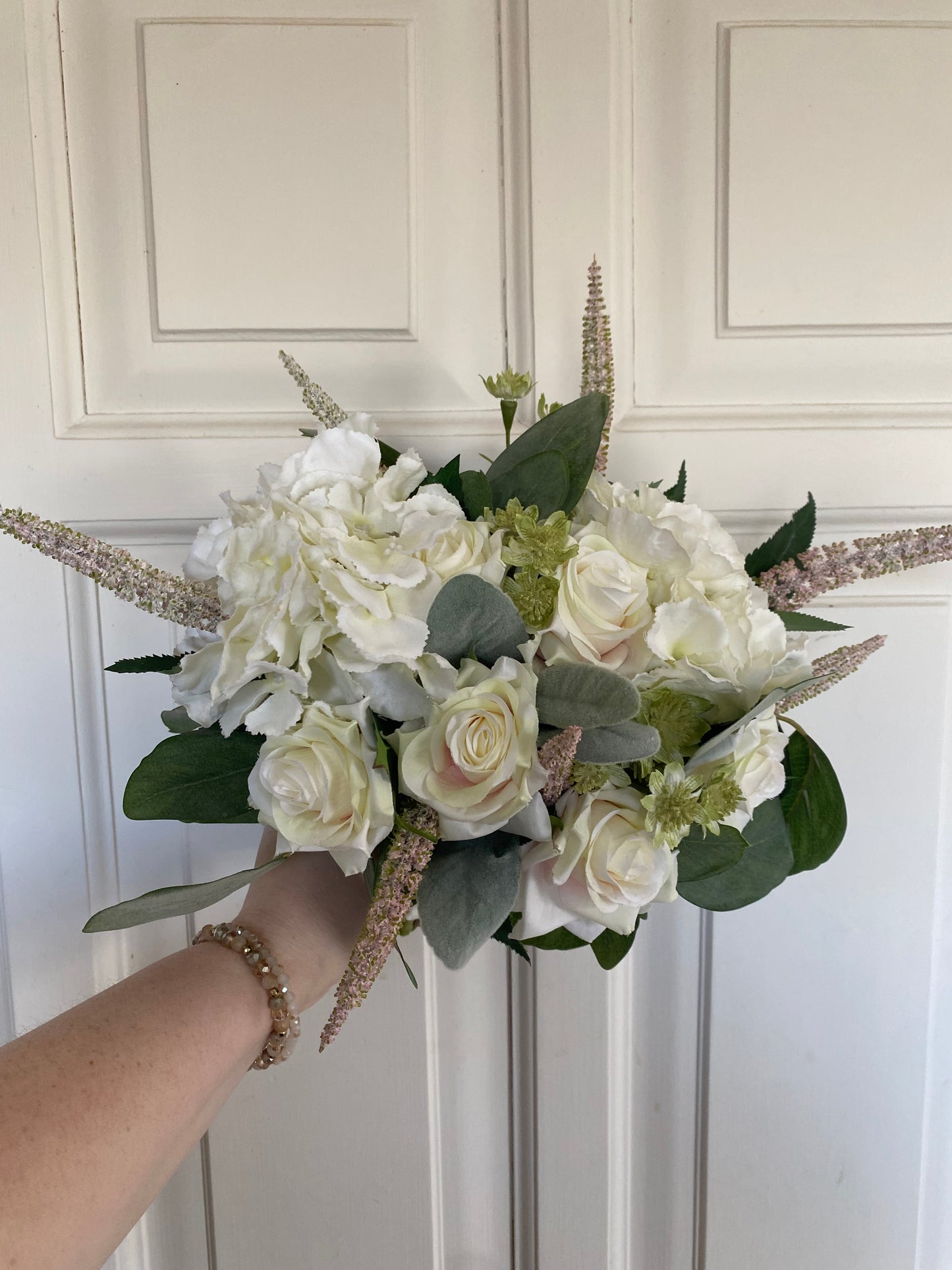 Ivory & Pale Pink Wedding Bouquet