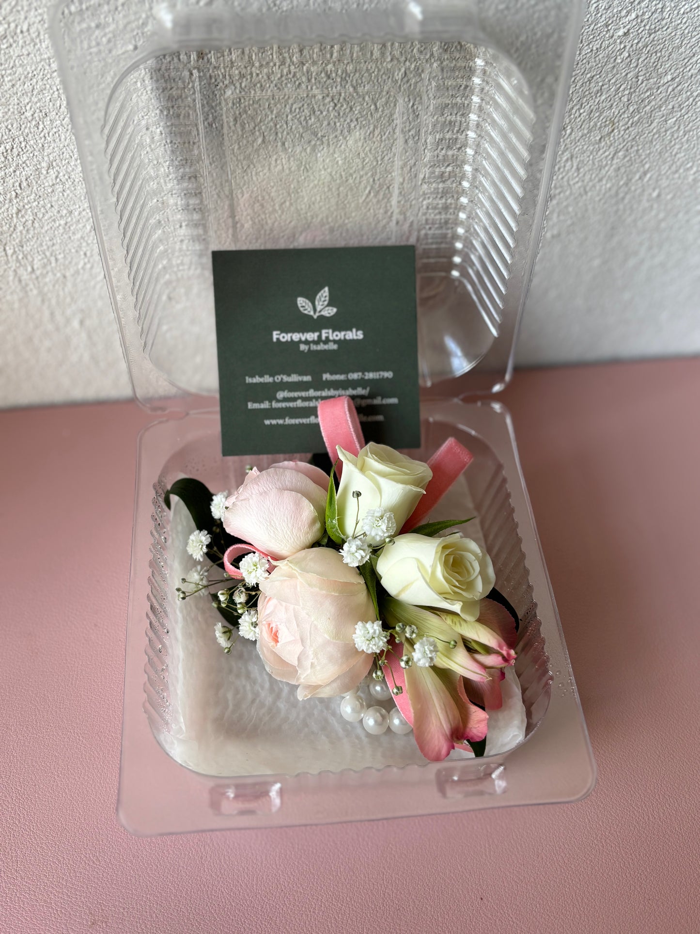 Fresh Flower Corsage Pink