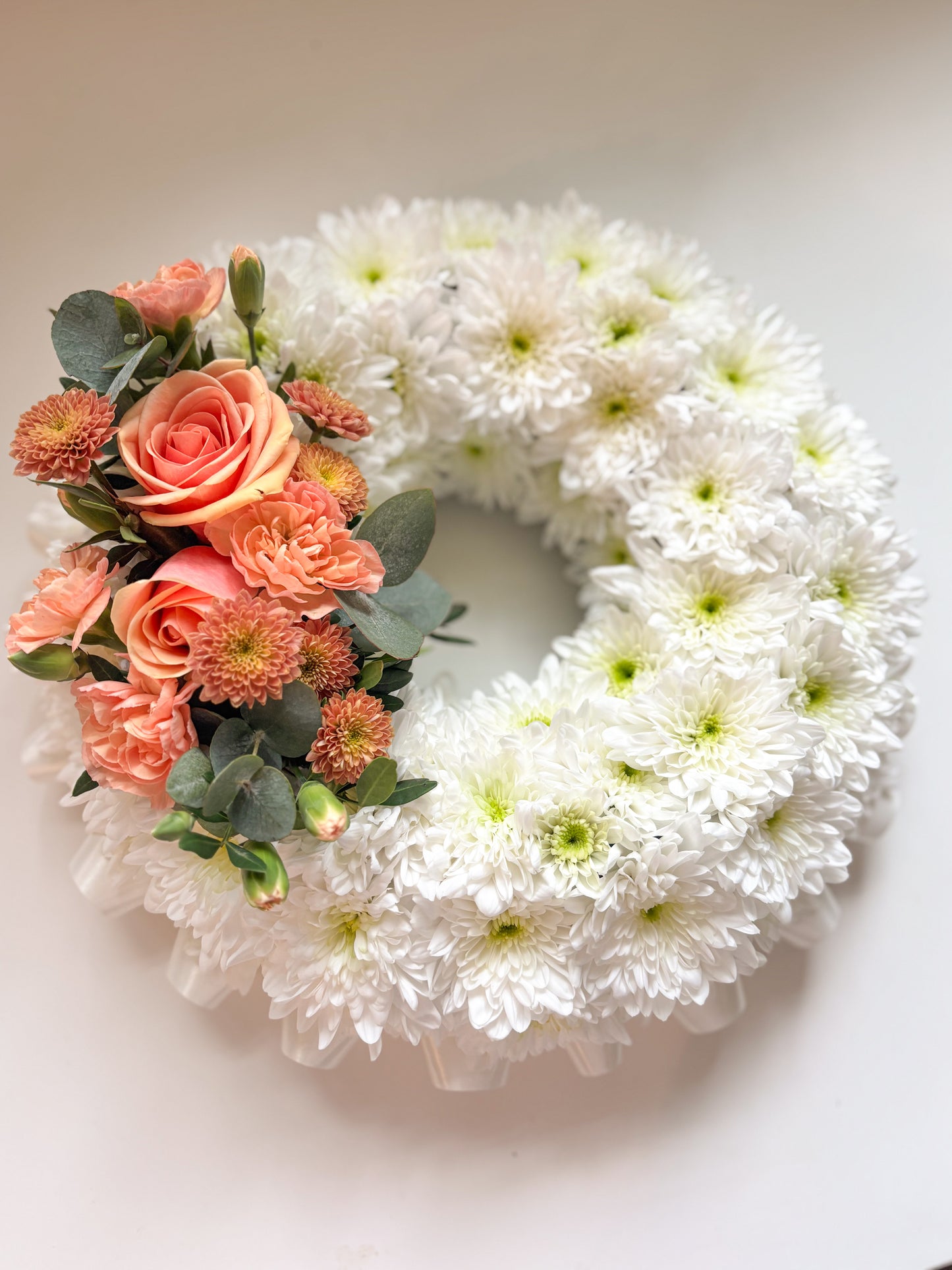 Grave Wreath with Ribbon
