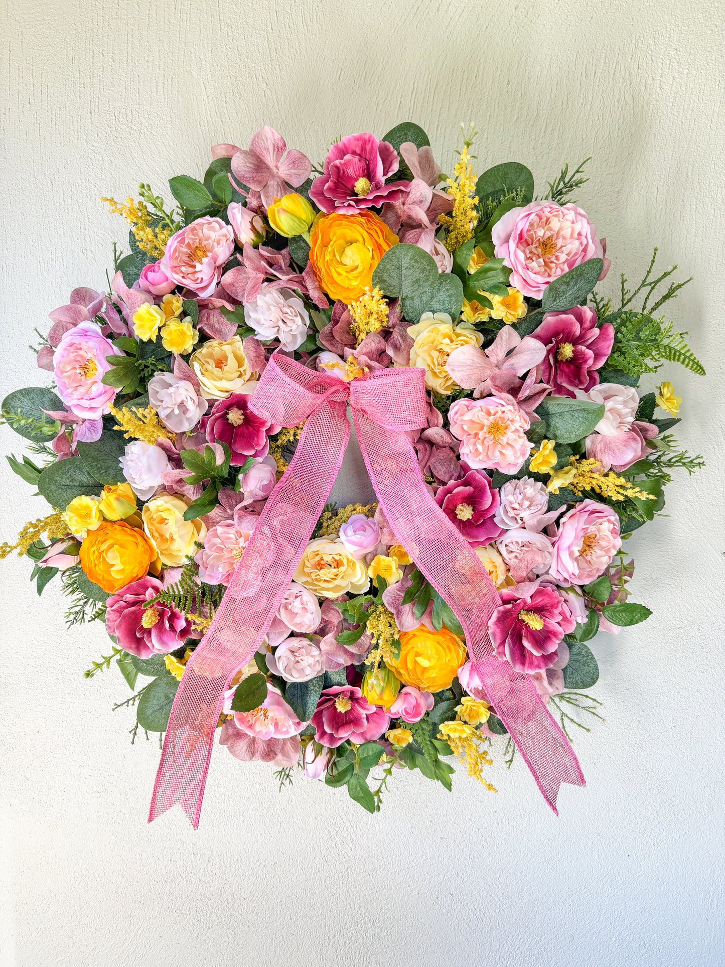 Pink & Yellow Wreath