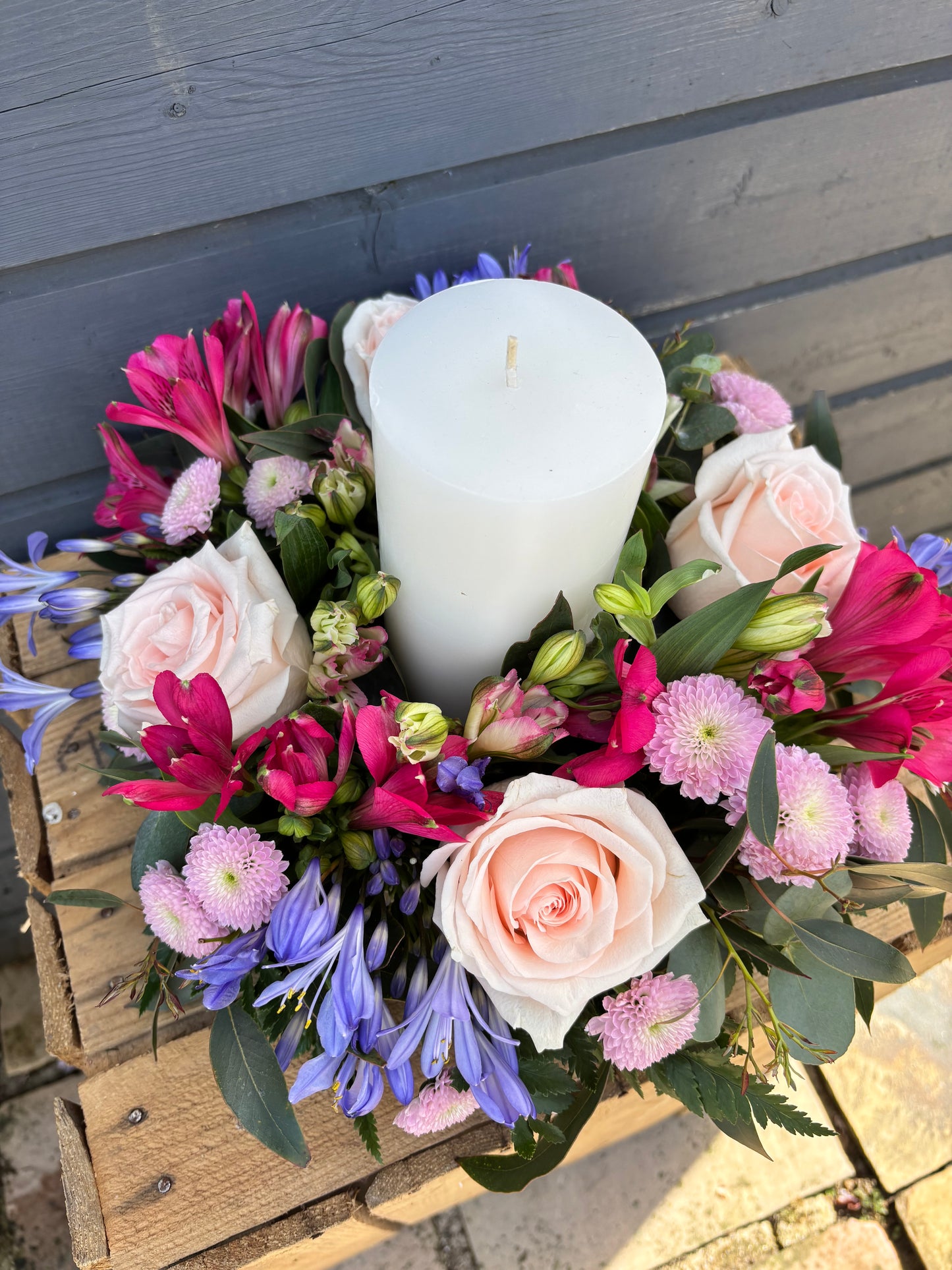 Floral Candle Centrepiece