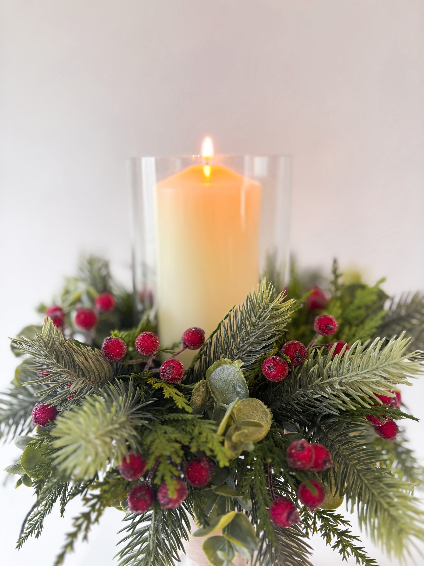 Christmas Candle Centrepiece